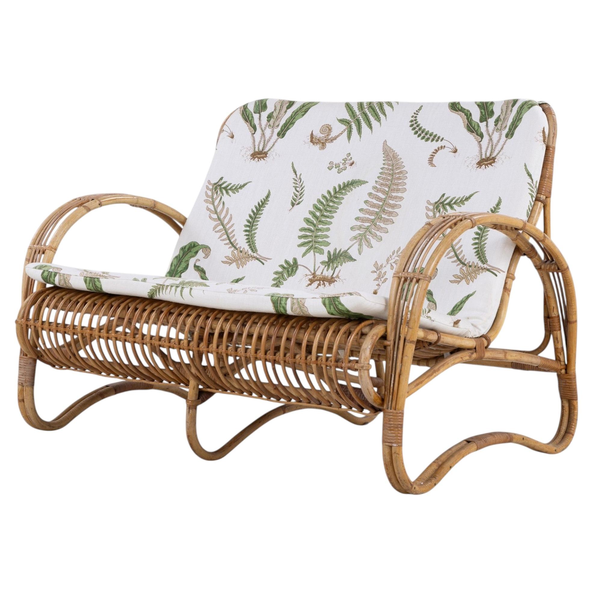 2 pers. Bamboo sofa For Sale