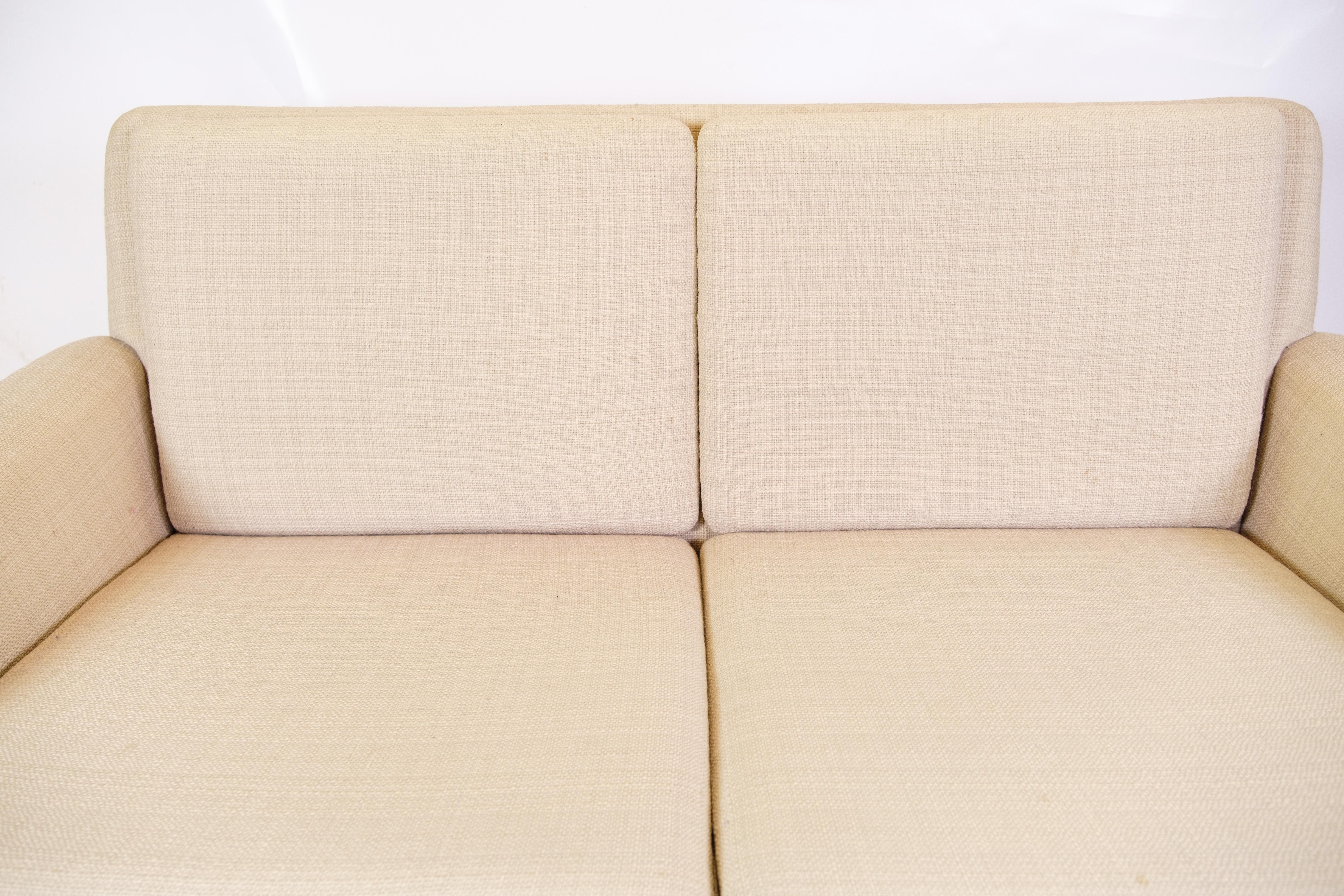 Danish 2 person DUX Sofa Made In Light Wool By Folke Ohlsson For Fritz Hansen For Sale