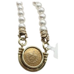 2 pesos necklace 14KT solid gold coin necklace republica de cuba 17 inches