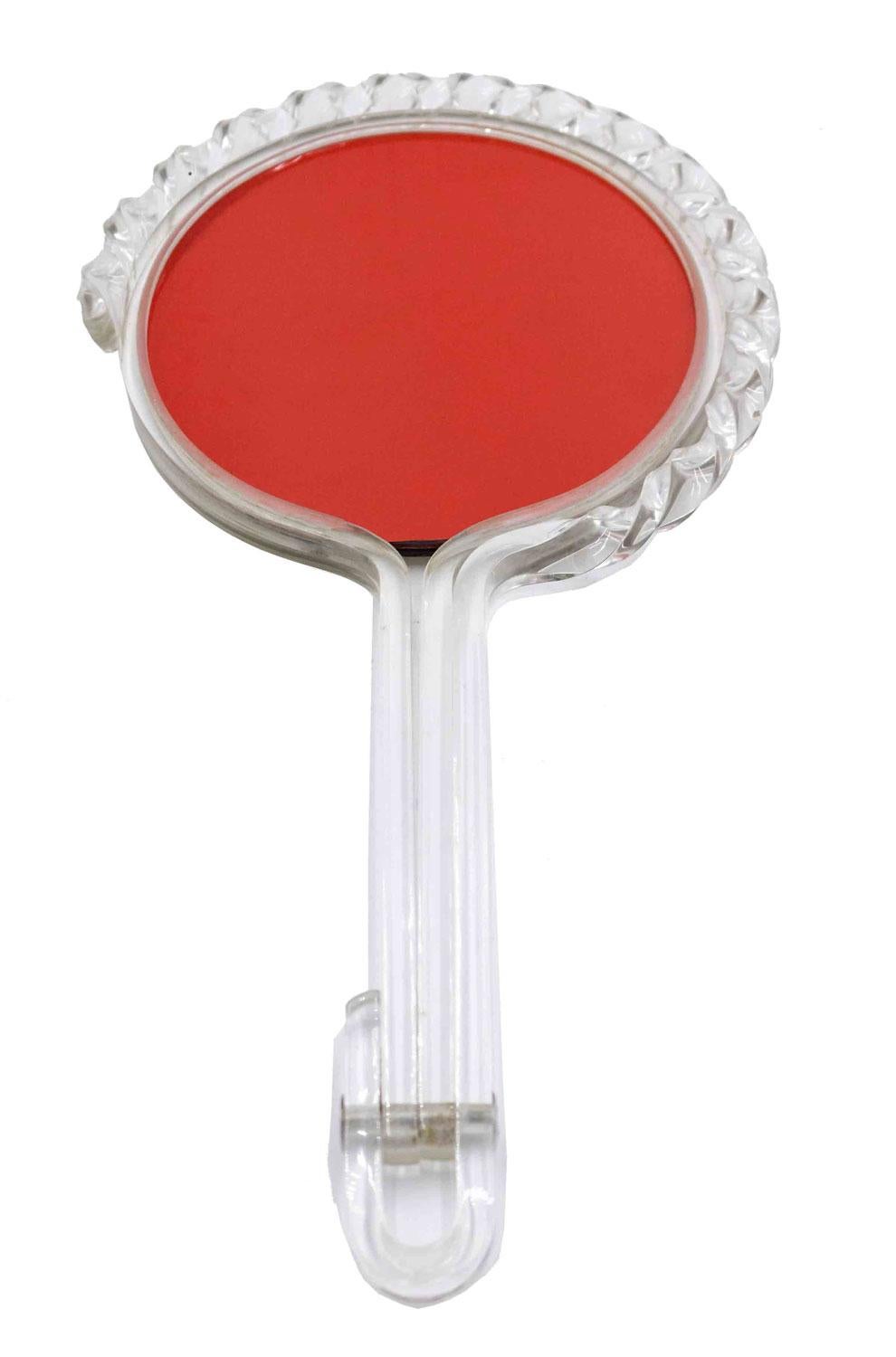 20ième siècle 2-Piece American Art Moderne Lucite Mirror and Brush Set en vente