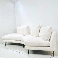 2 Piece Curved "Slice" Sectional Sofa by Thayer Coggin