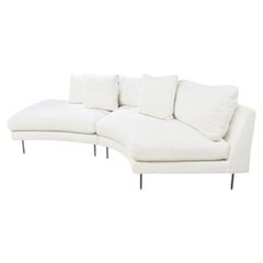 2 Piece Curved "Slice" Sectional Sofa by Thayer Coggin