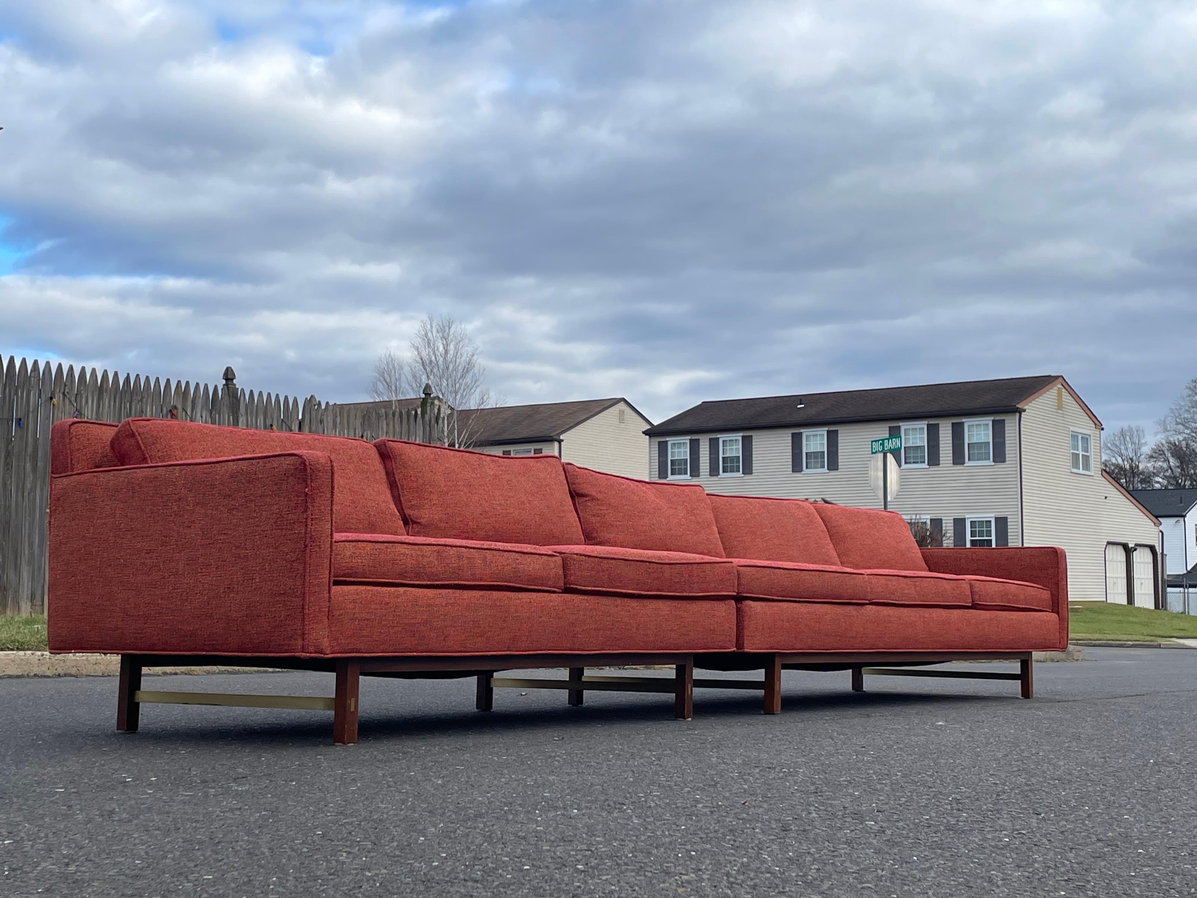 2 Piece Directional Sofa Designed by Paul Mccobb For Sale 1