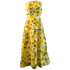 2 Piece Dress Set - Floral Print - 1970
s