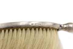 2-Piece French Art Nouveau Silver Brush Set