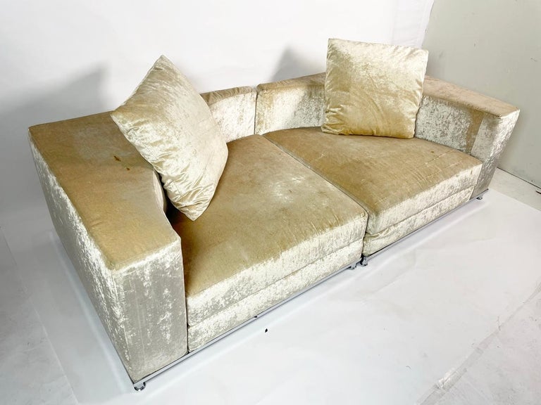 2 Piece Sectional Sofa made in Italy by Saba Italia For Sale at 1stDibs