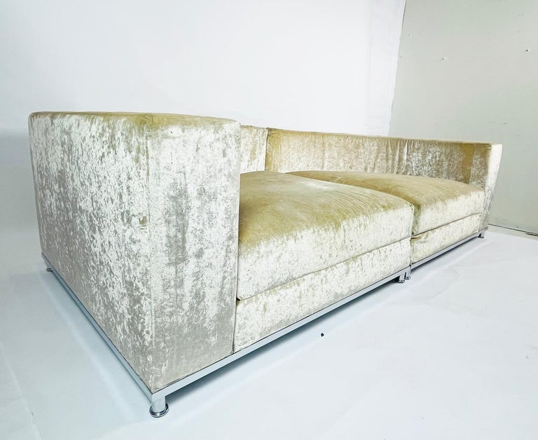 2 Piece Sectional Sofa made in Italy by Saba Italia For Sale at 1stDibs