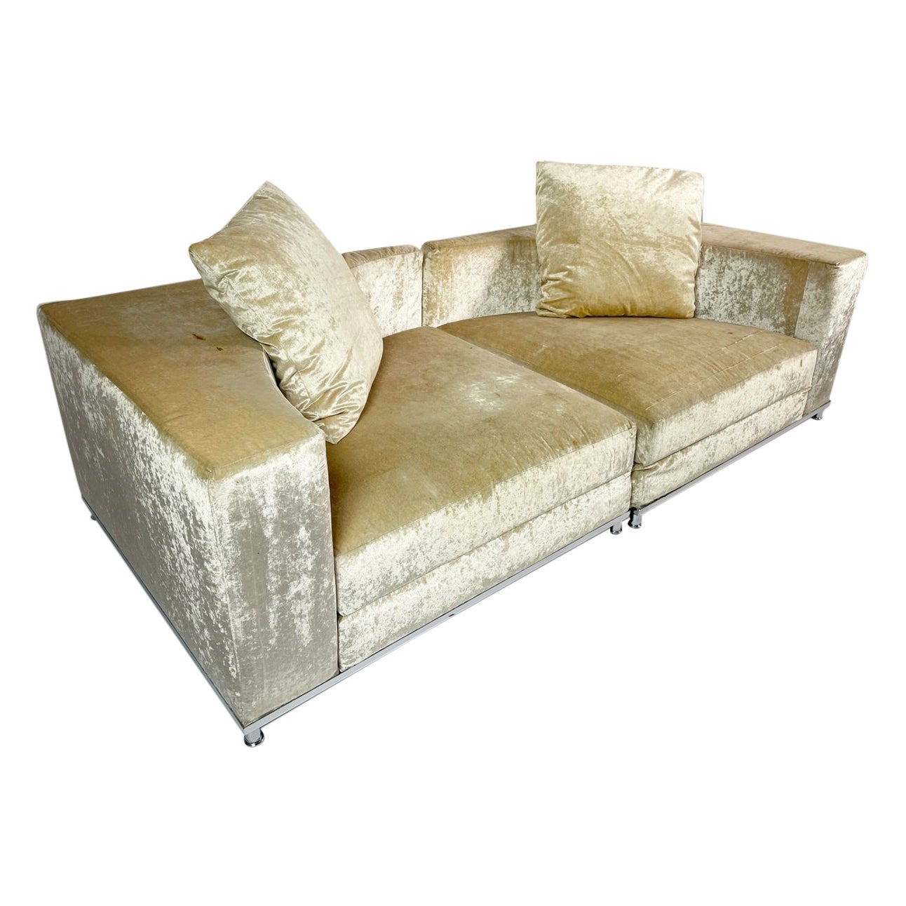 2 Piece Sectional Sofa made in Italy by Saba Italia