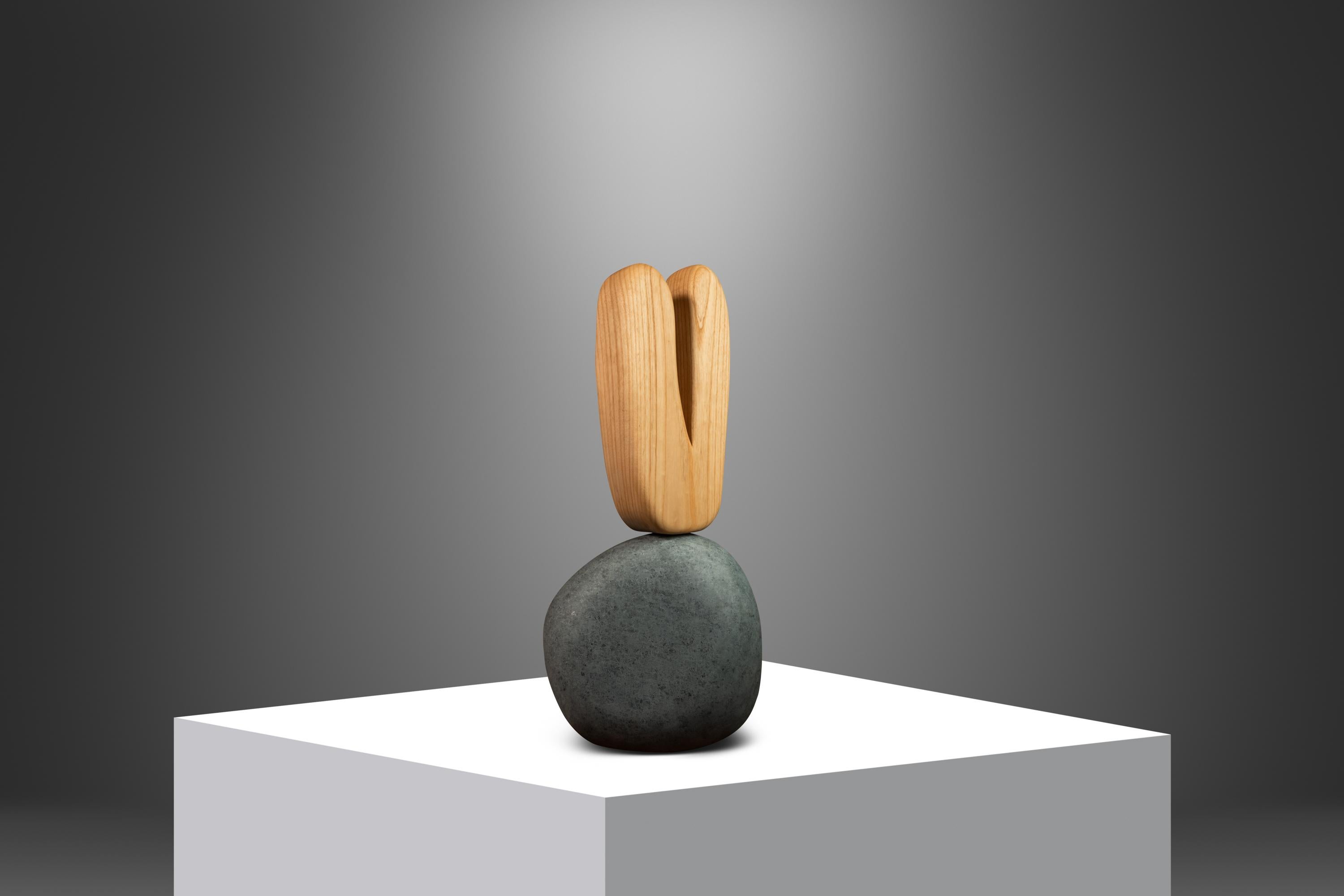 Organico moderno Scultura a 2 pezzi a forma di 