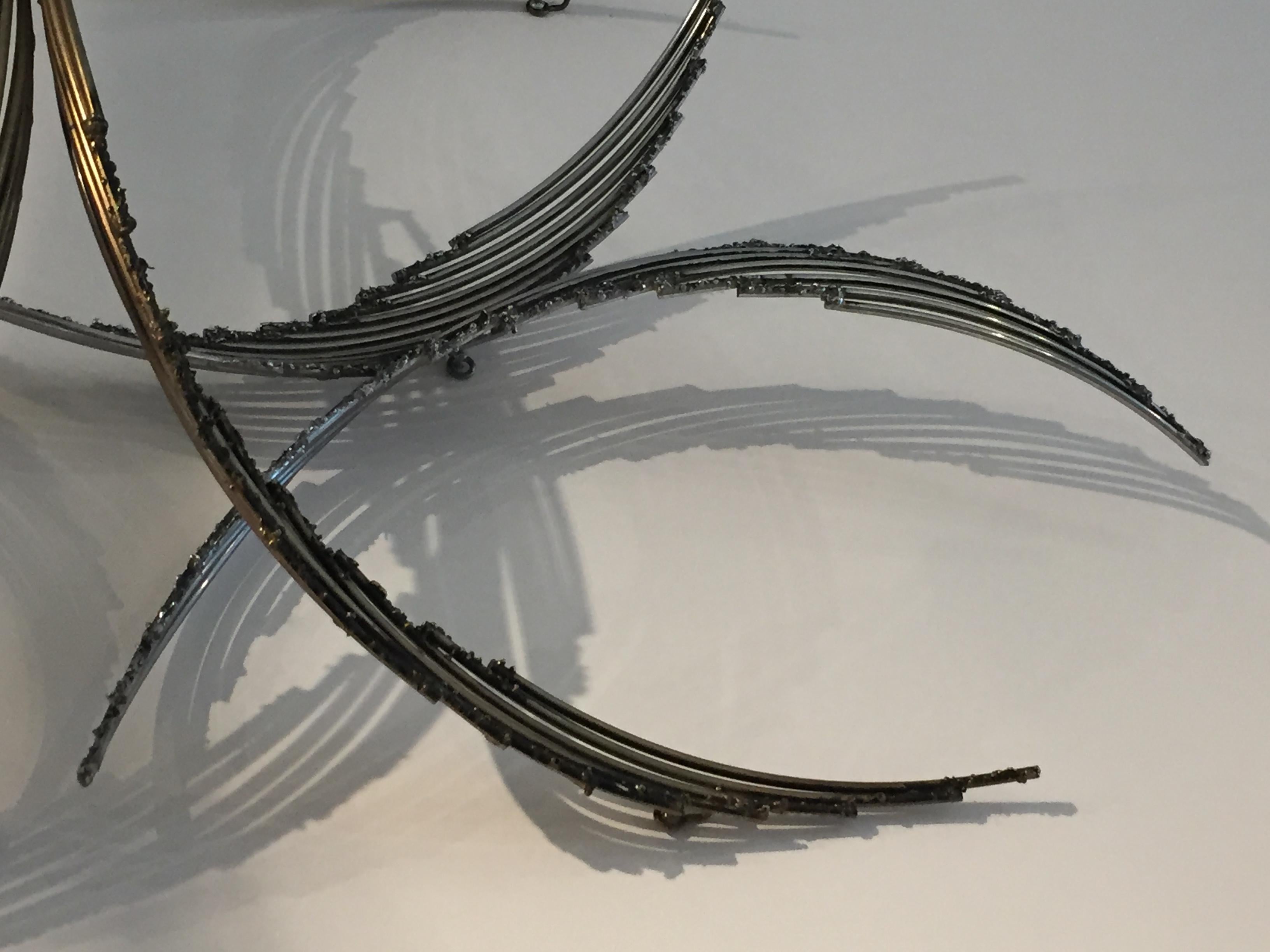 2-Piece Wall Mount Sculpture by Jere For Sale 1