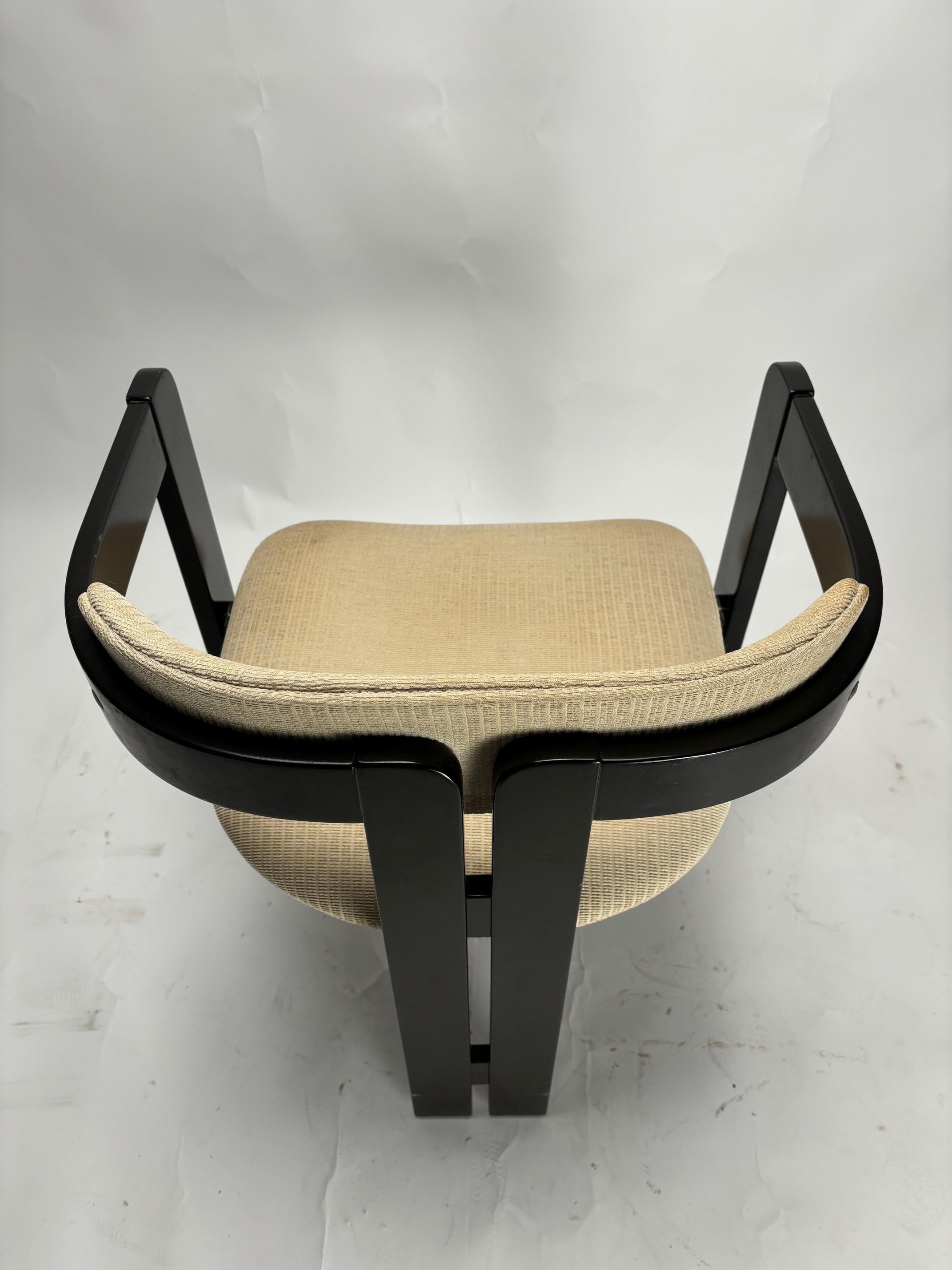 Mid-Century moderno 2 sedie in legno in stile Pigreco, Italia, anni '60 in vendita