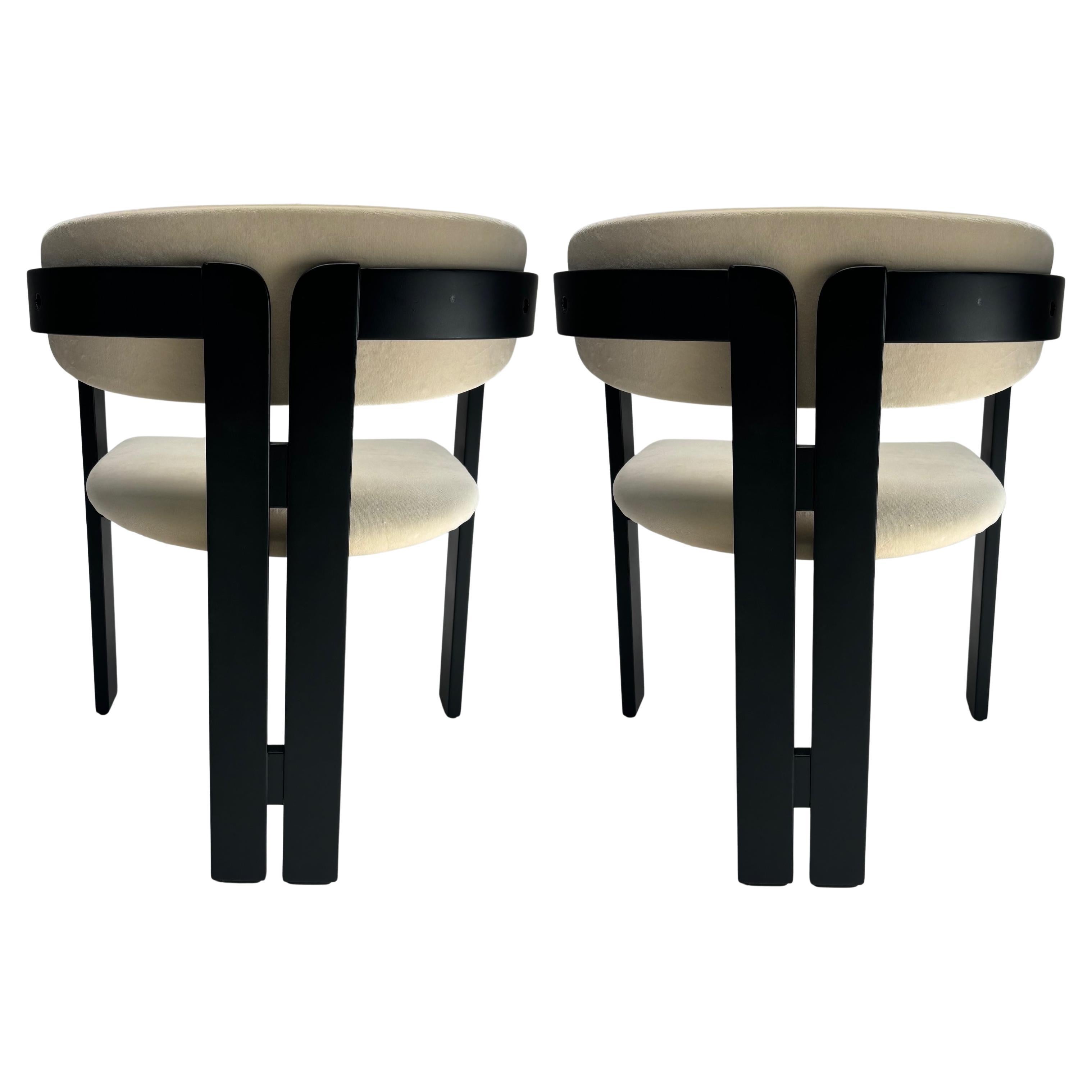 2 sedie in legno in stile Pigreco, Italia, anni
60