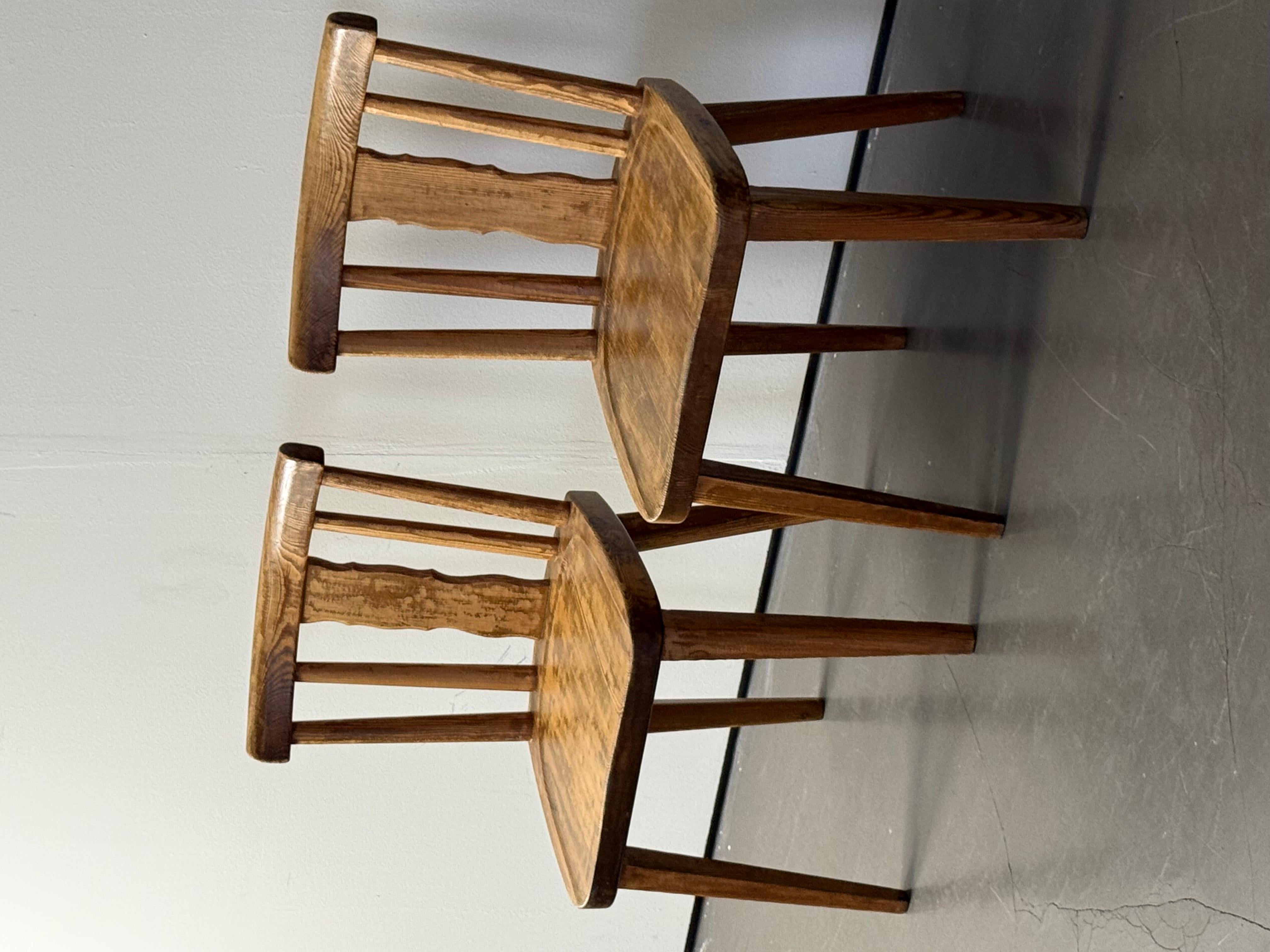 2 chaises en pin, probablement d'Axel Einar Hjorth, pour aby mobel fabrik en vente 3