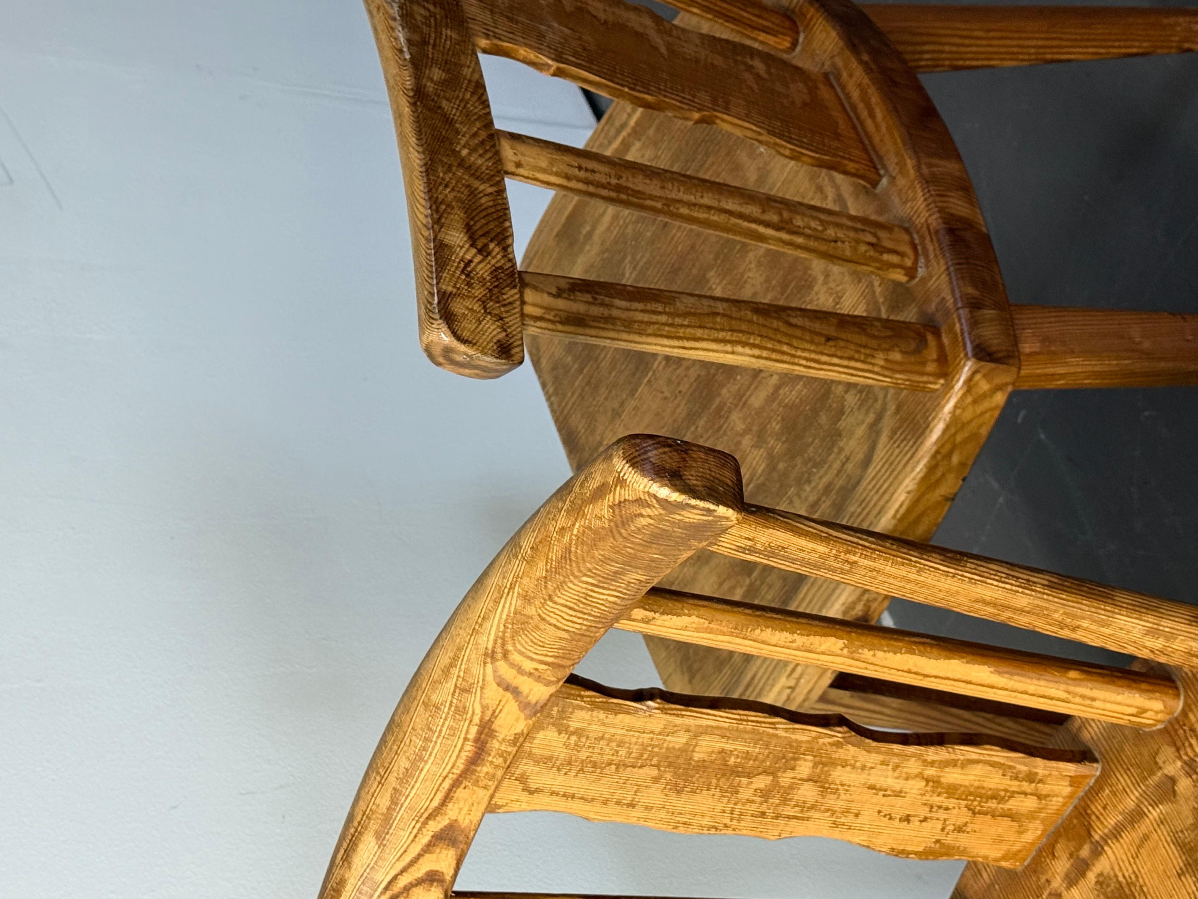 2 chaises en pin, probablement d'Axel Einar Hjorth, pour aby mobel fabrik en vente 5