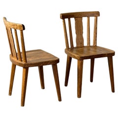 2 pine chairs, probably from Axel Einar Hjorth, for aby mobel fabrik