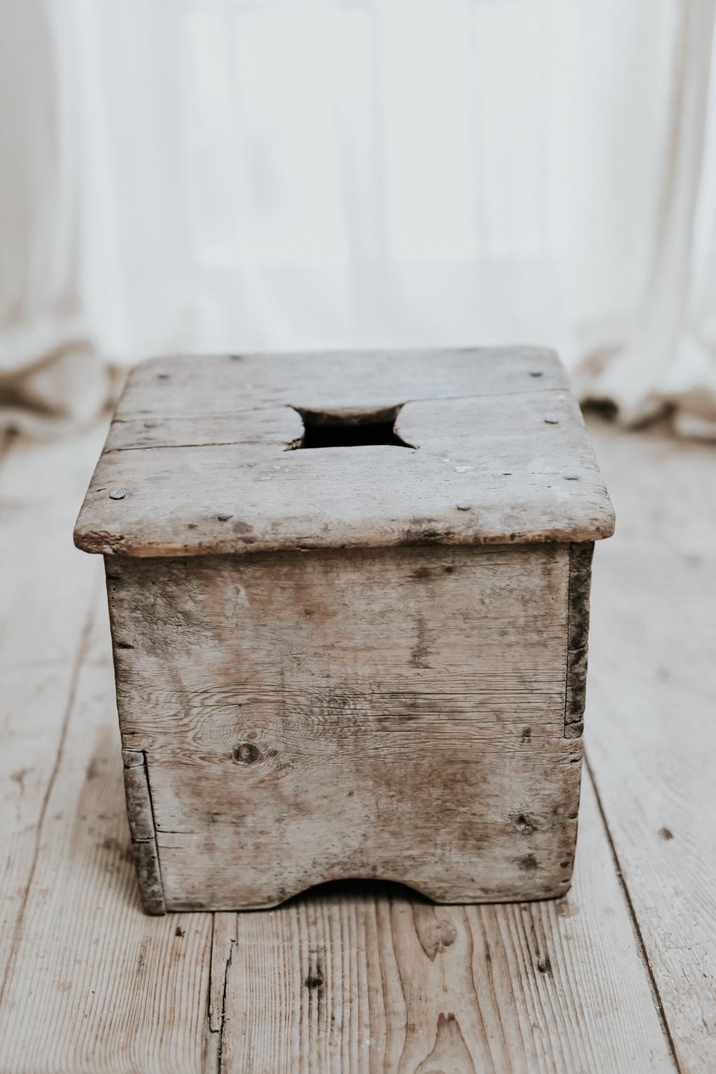 2 Pinewood 19th Century Stools 2