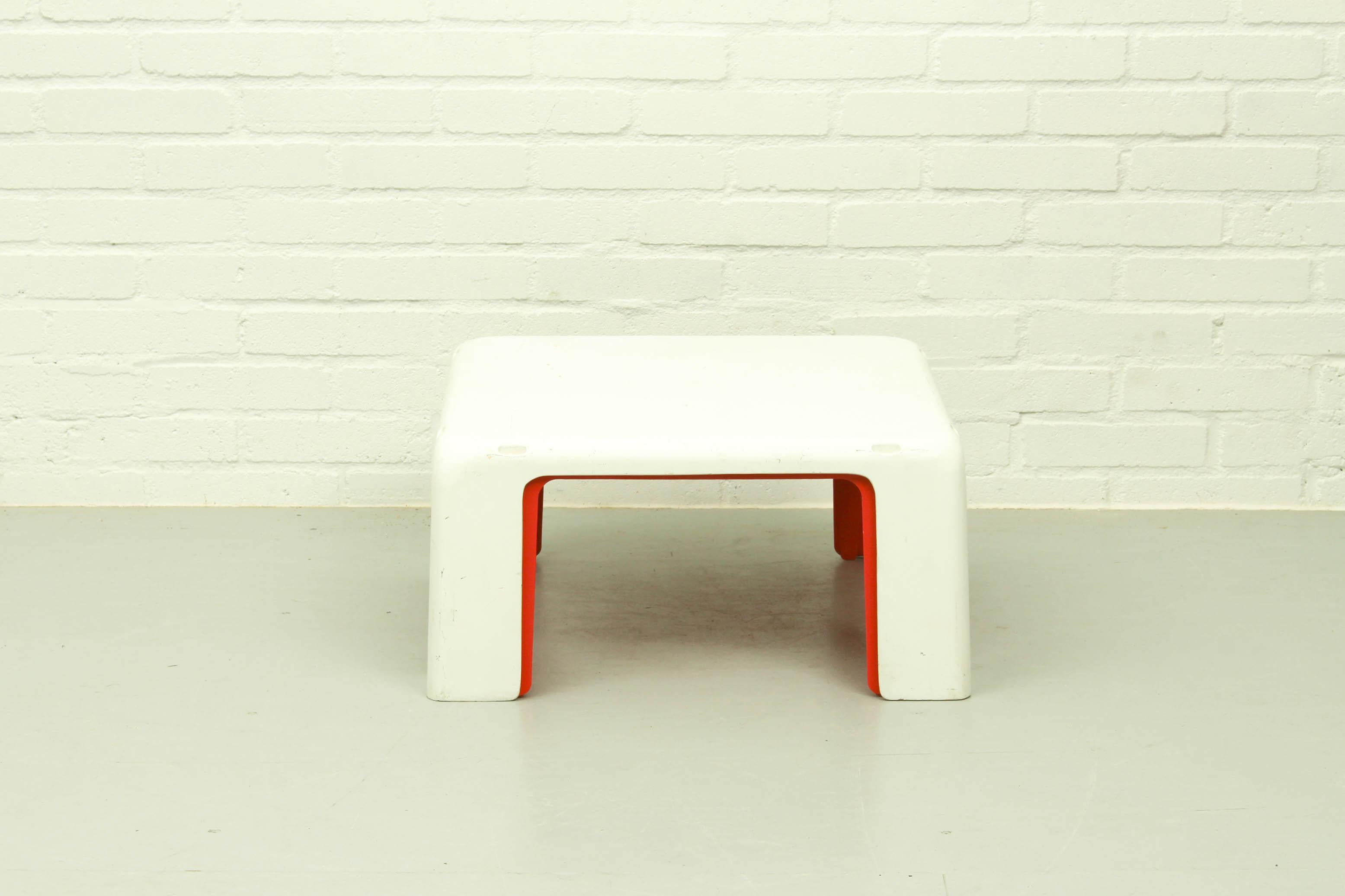 Mid-Century Modern 2 Plastic Sofa Tables, 