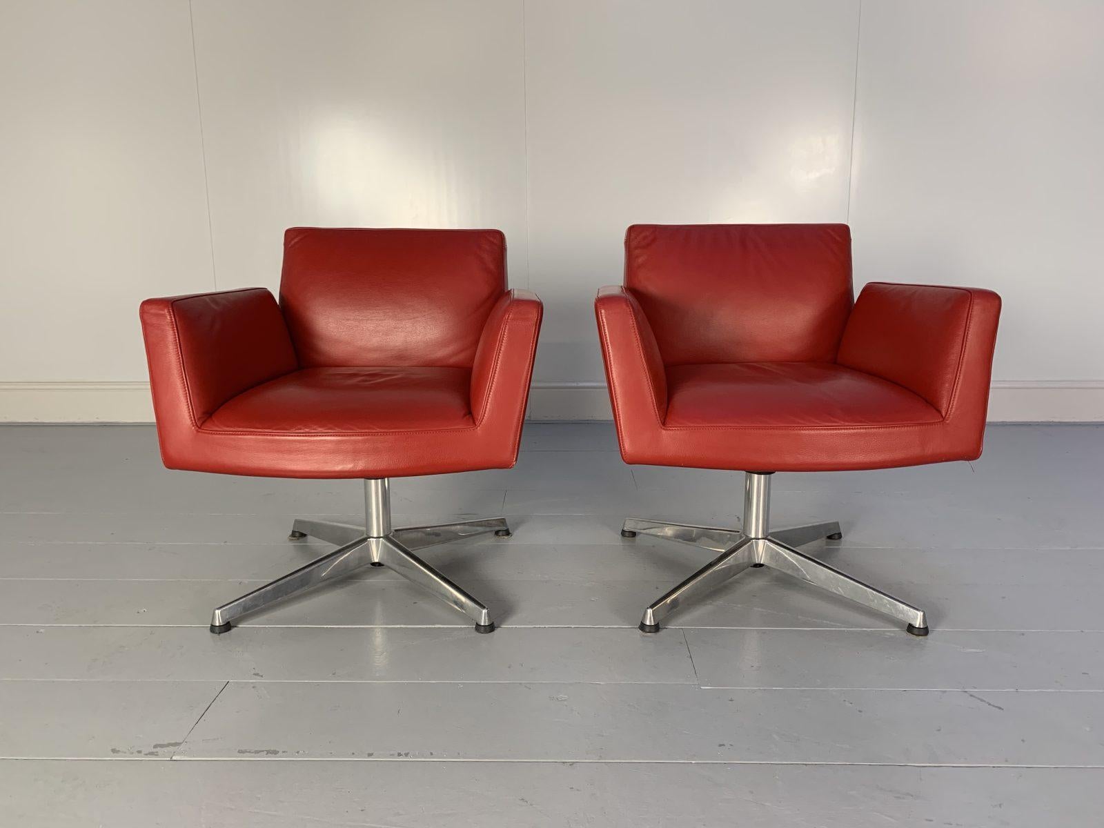 Hello Friends, and welcome to another unmissable offering from Lord Browns Furniture, the UK’s premier resource for fine Sofas and Chairs.
On offer on this occasion is an ultra-rare identical-pair of “Chancellor” Swivel Armchairs from the world