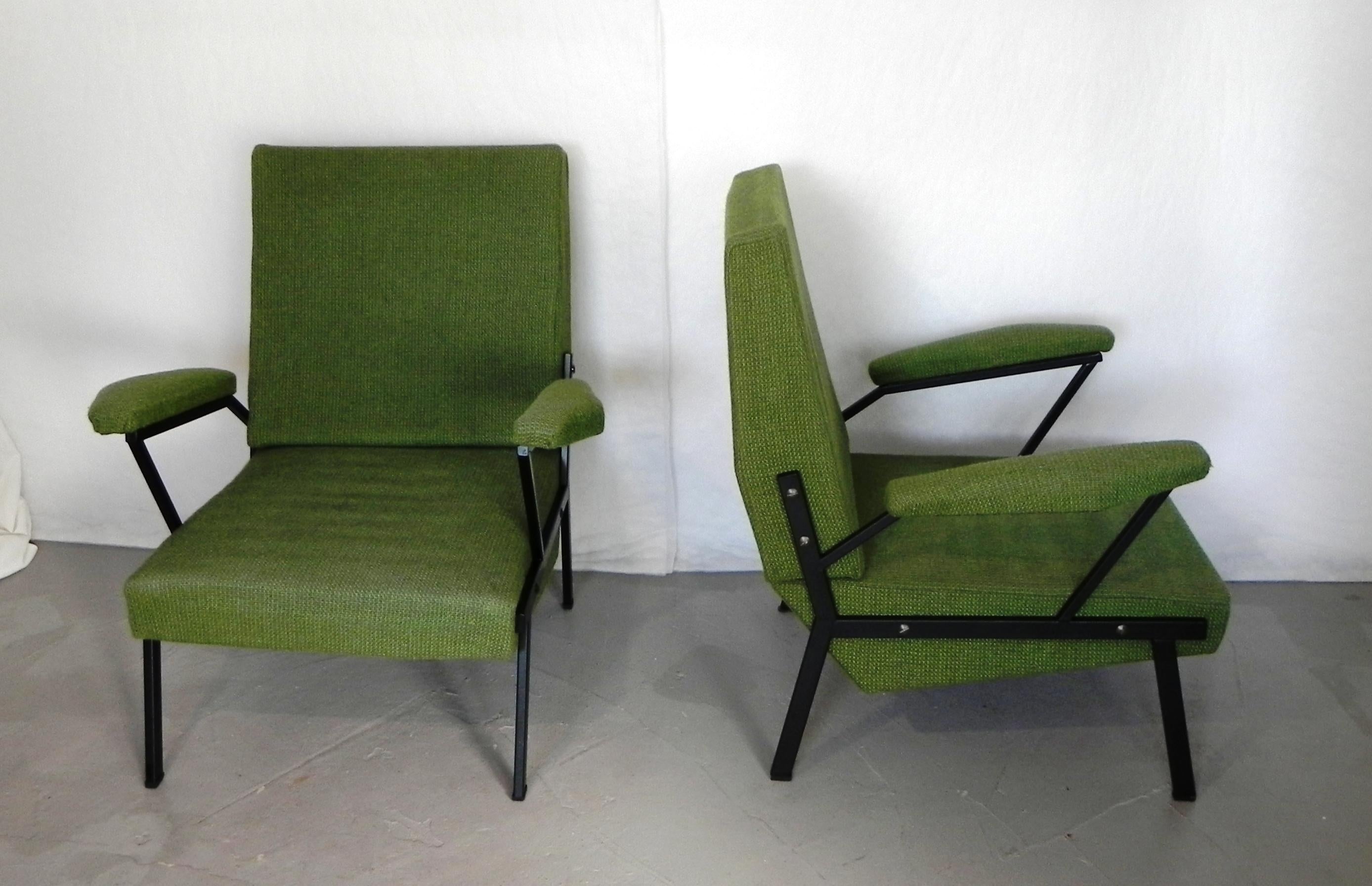 2 armchairs from the 1960s In Fair Condition In Felino, IT