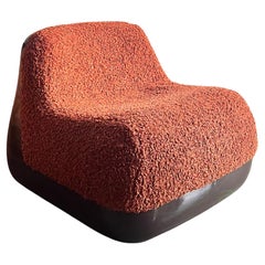 2 poltroncine space age in plastica e tessuto