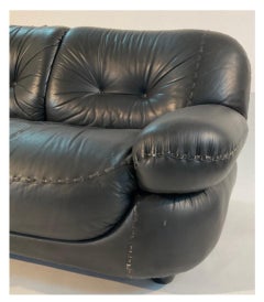 2 Armchairs 1 Leather Sofa Italy 1970 Girgi Furniture