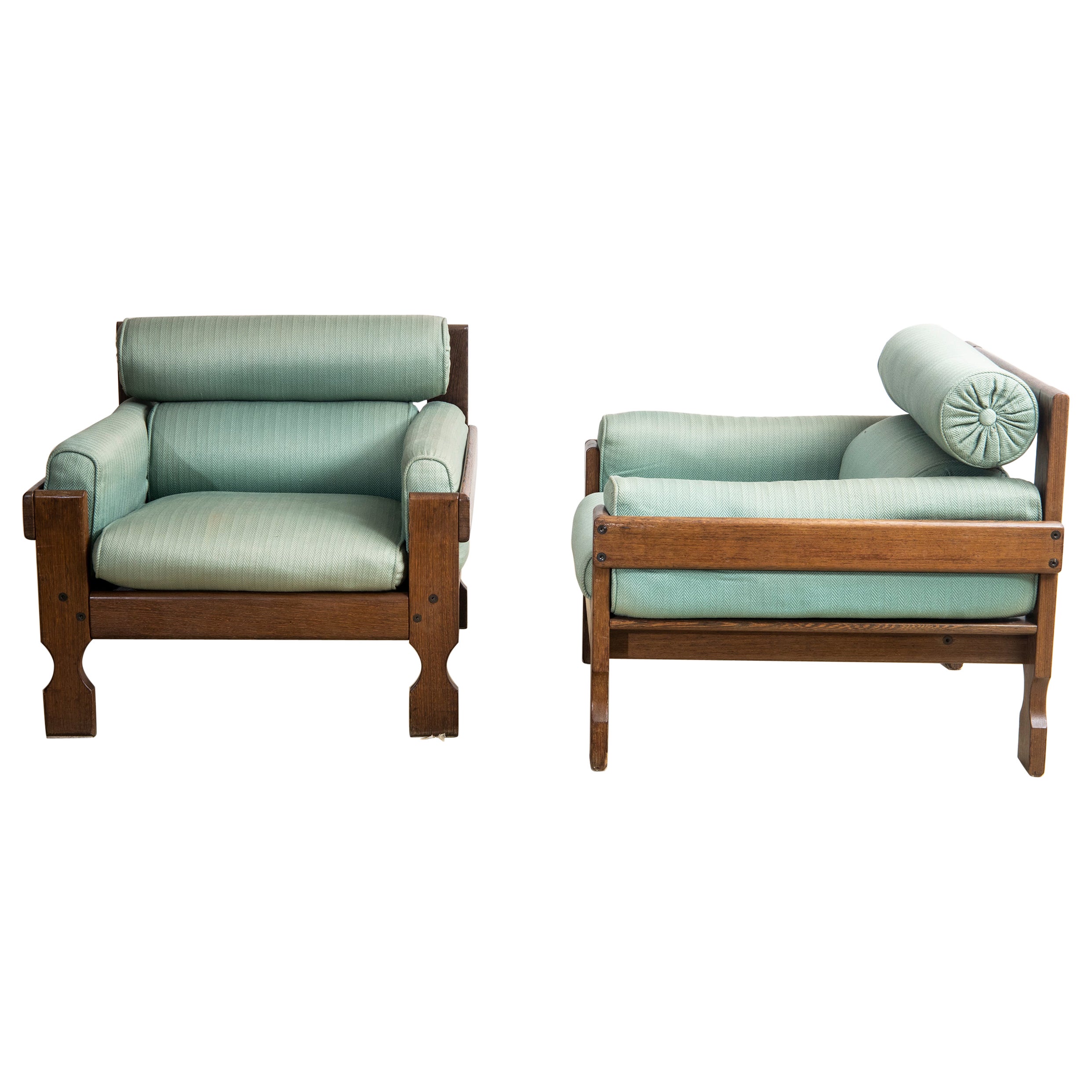 2 Armchairs, Italian manufacture, 1950s