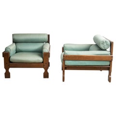 2 Sillones, fabricación italiana, años 50
