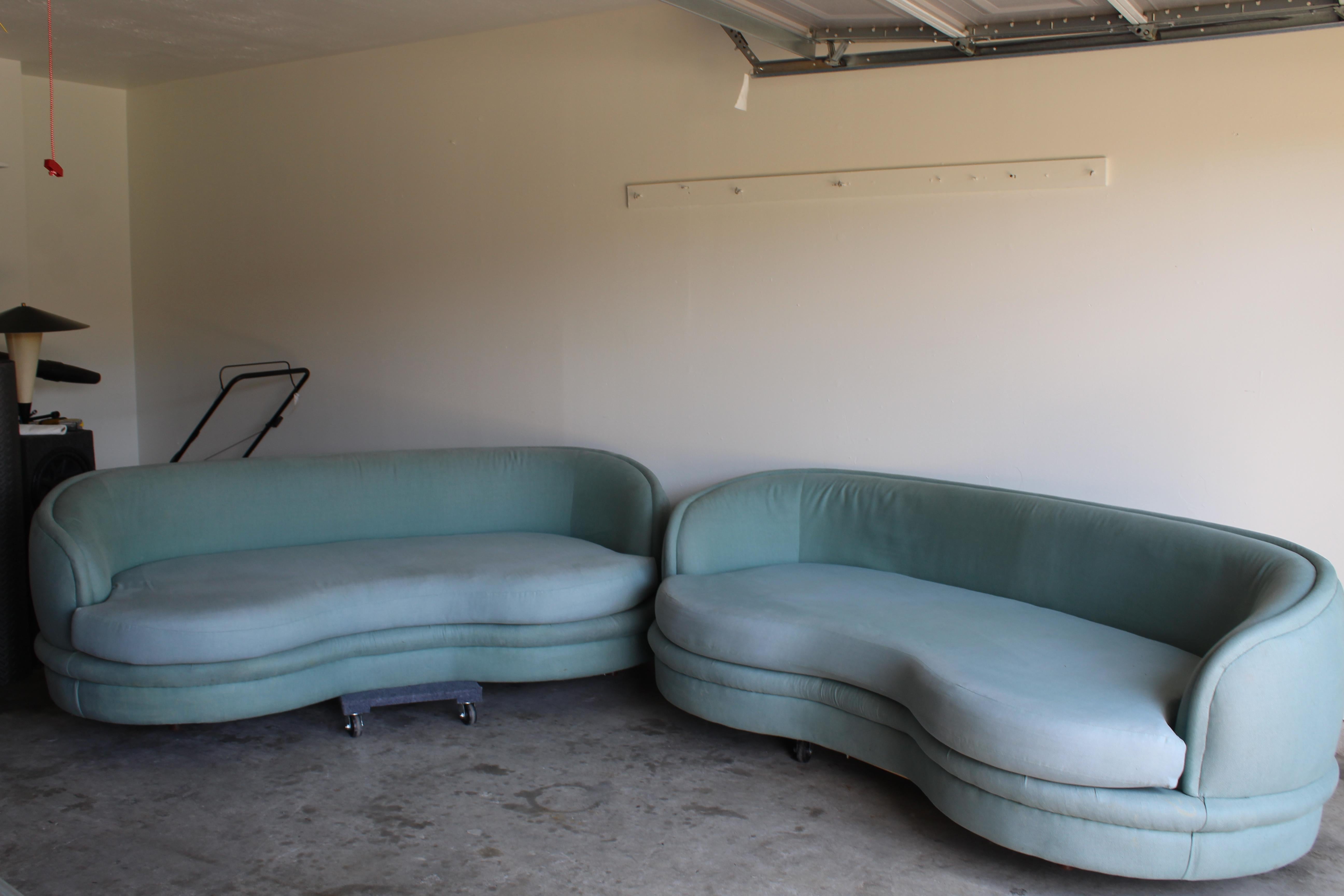 2 Post-Modern Curved Sofa After Vladimir Kagan For Sale 3