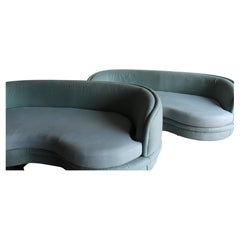 2 Post-Modern Curved Sofa After Vladimir Kagan