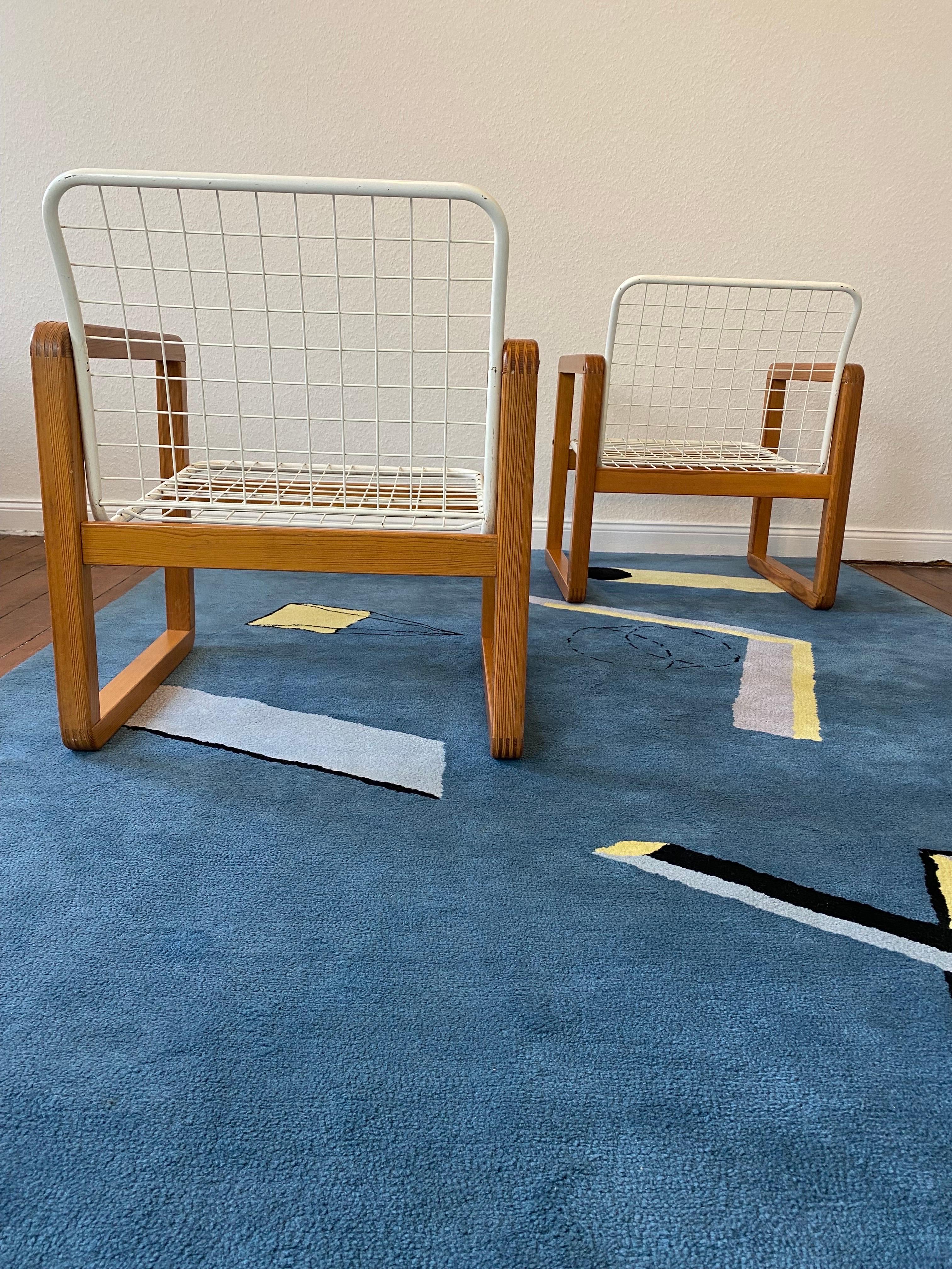   2 Postmodern Ikea Sälen Chairs by K.&M. Hagberg , Sweden 1982 For Sale 1