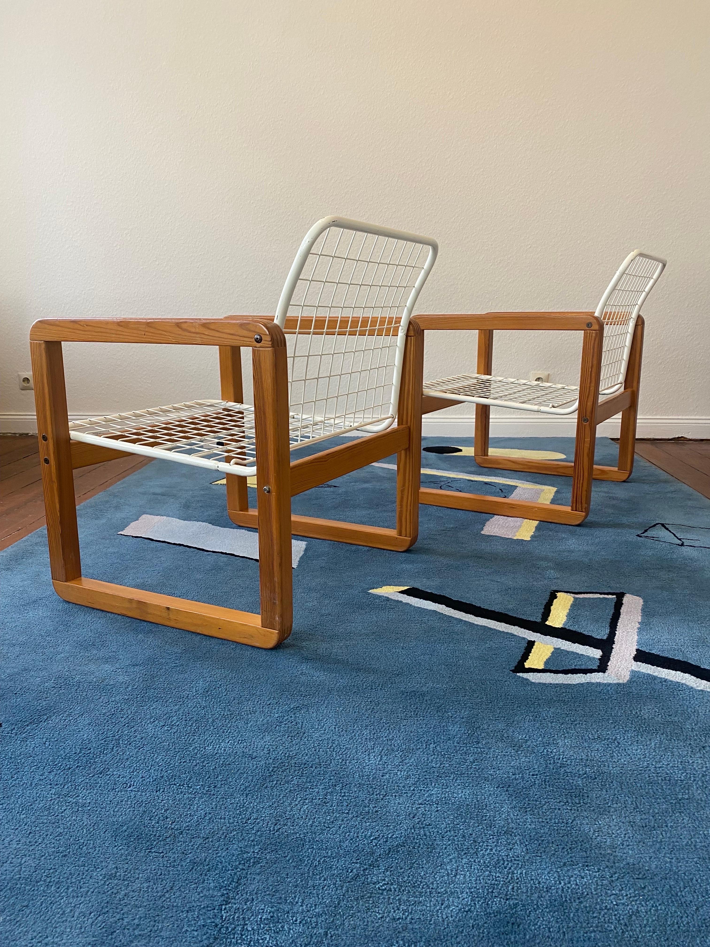   2 Postmodern Ikea Sälen Chairs by K.&M. Hagberg , Sweden 1982 For Sale 2