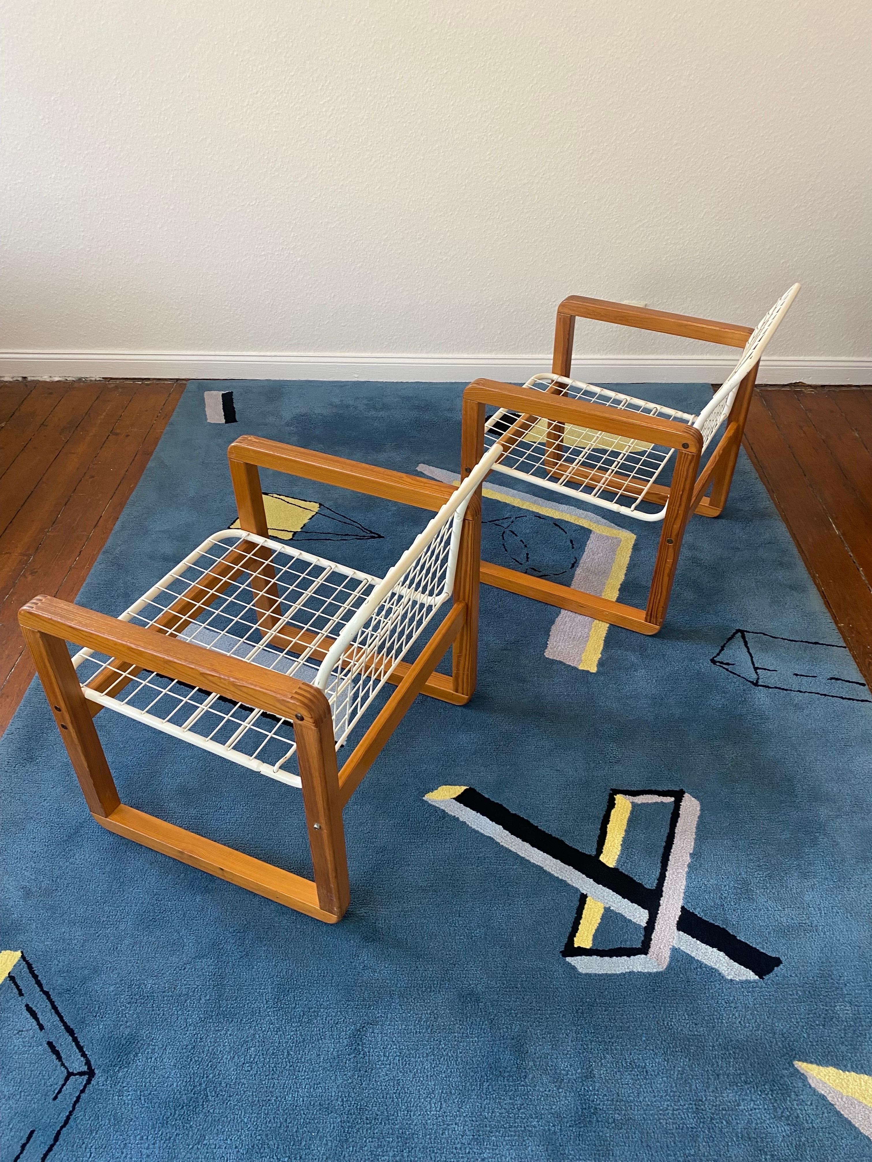   2 Postmodern Ikea Sälen Chairs by K.&M. Hagberg , Sweden 1982 For Sale 3