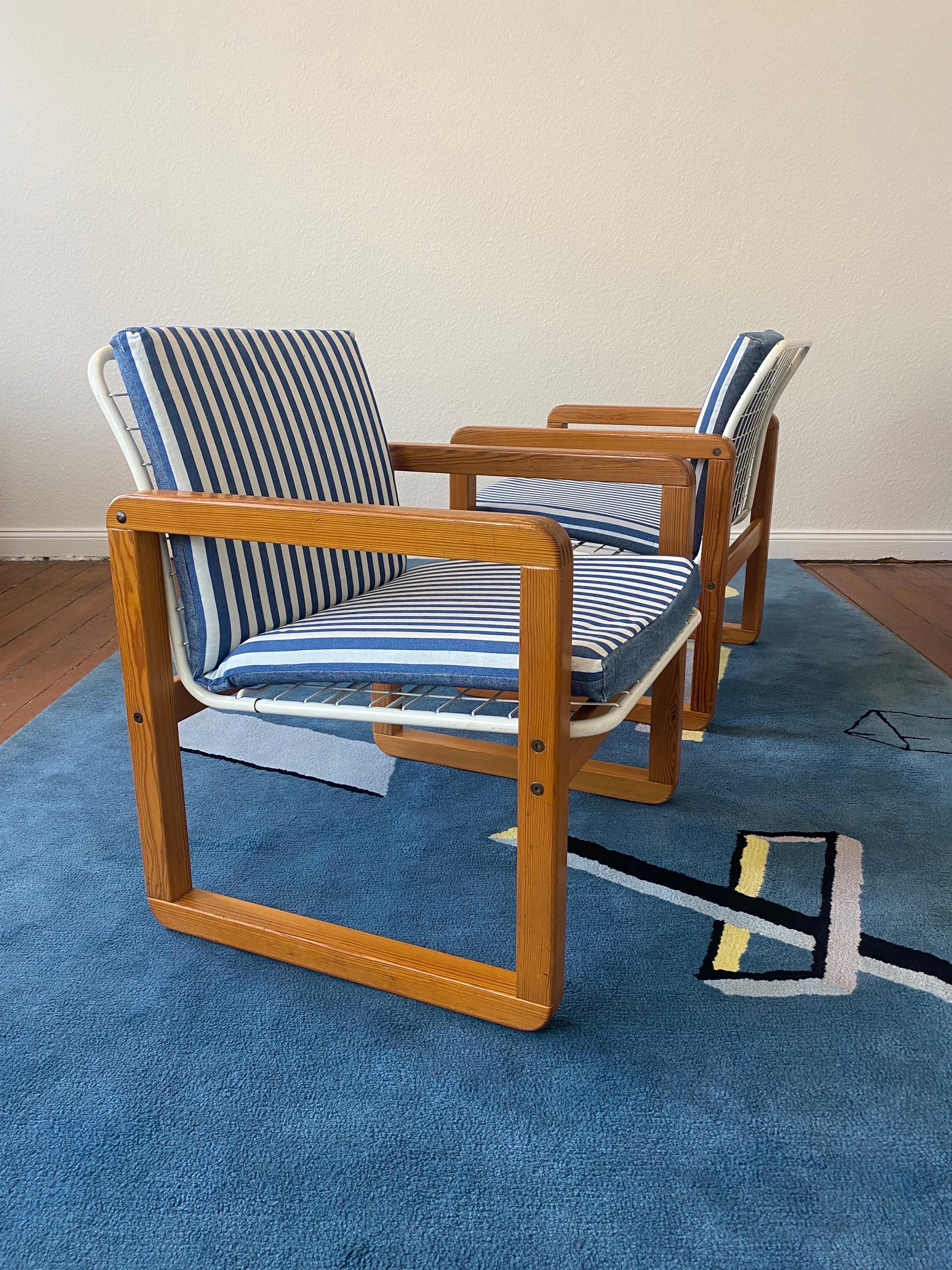   2 Postmodern Ikea Sälen Chairs by K.&M. Hagberg , Sweden 1982 For Sale 5