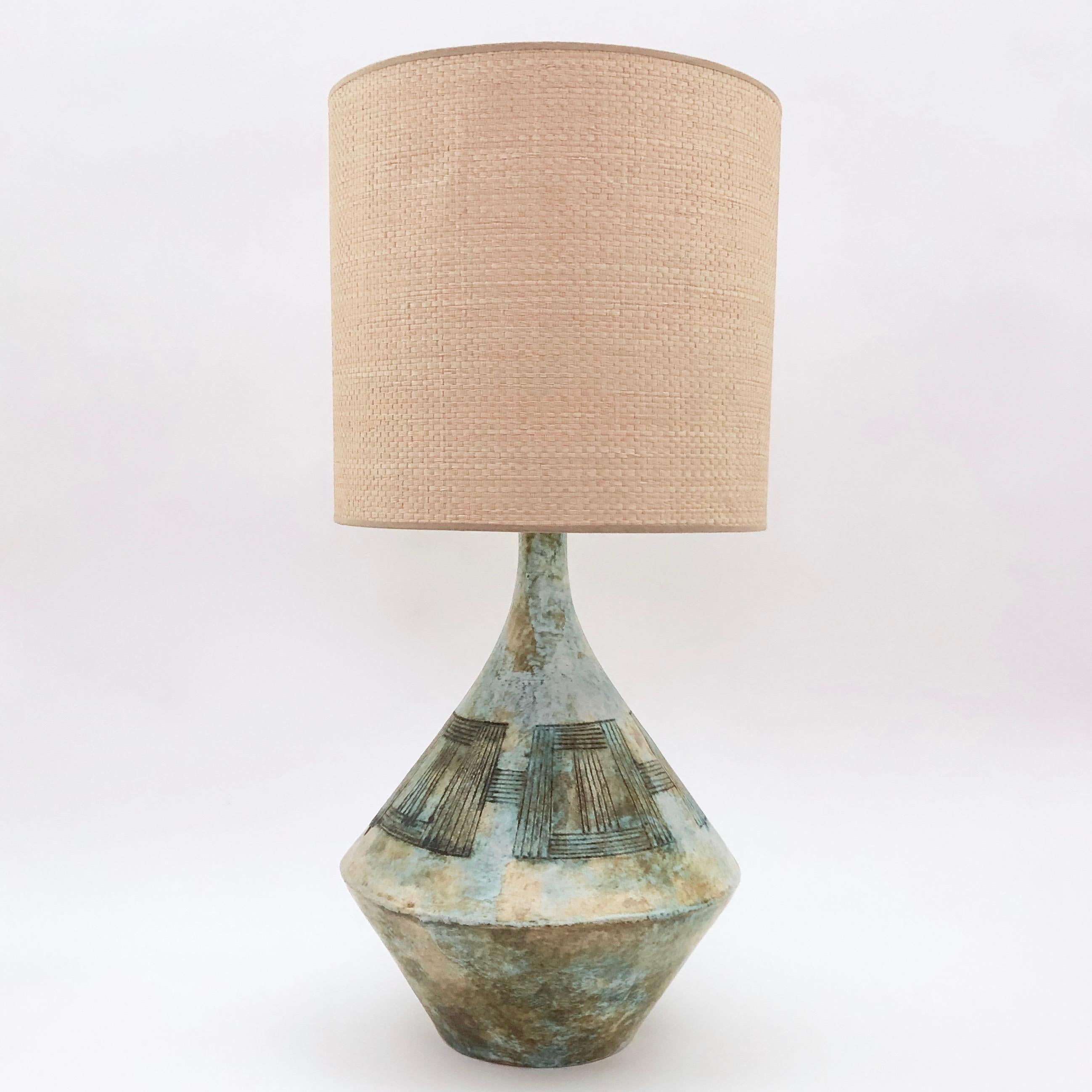 2 Potiers 'Deux Potiers' Ceramic Table Lamp For Sale 3