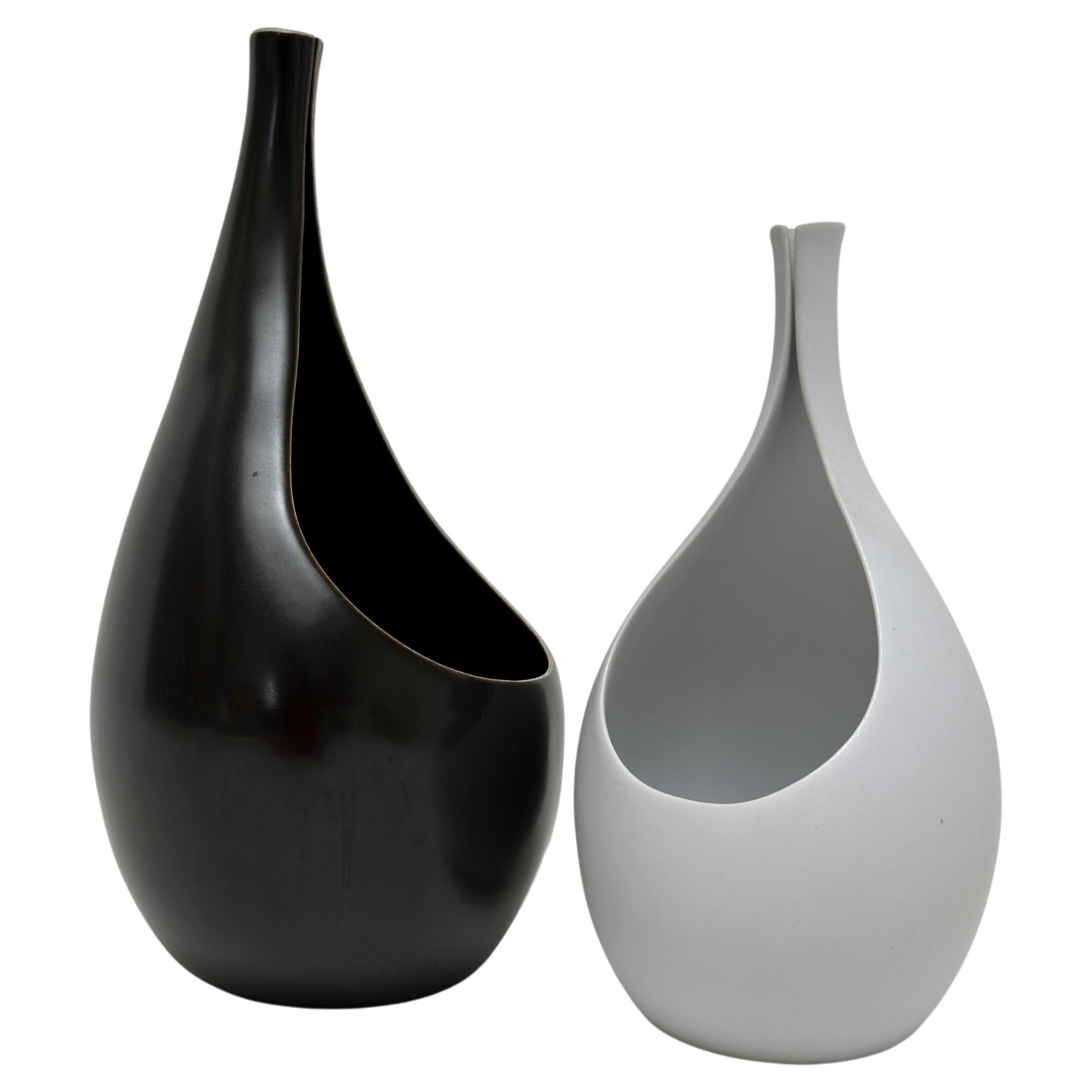 2 Pungo Vases, Stig Lindberg, Gustavsberg c. 1960 For Sale