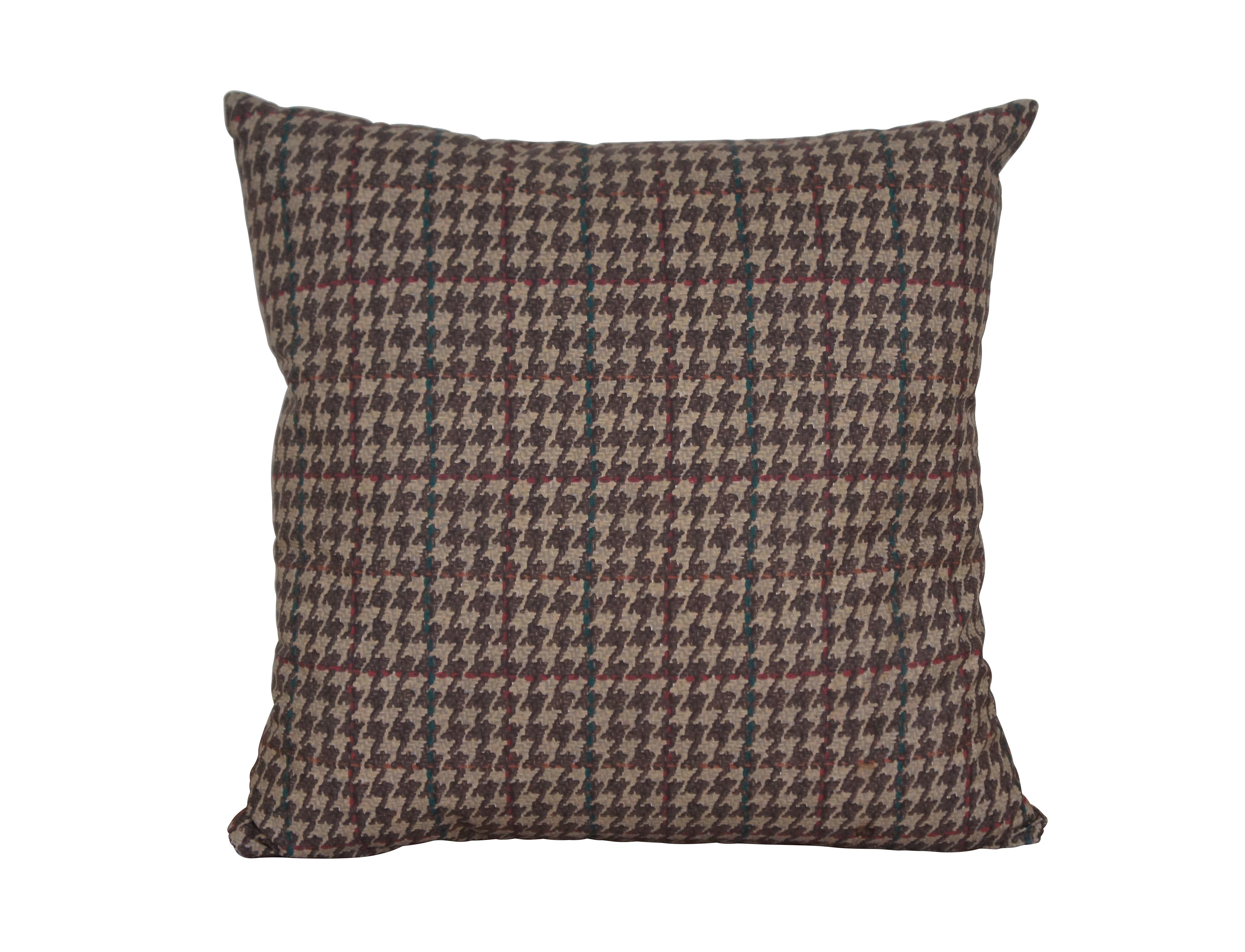 2 Ralph Lauren Down Filled Houndstooth Plaid Lumbar Throw Pillows Pair 16