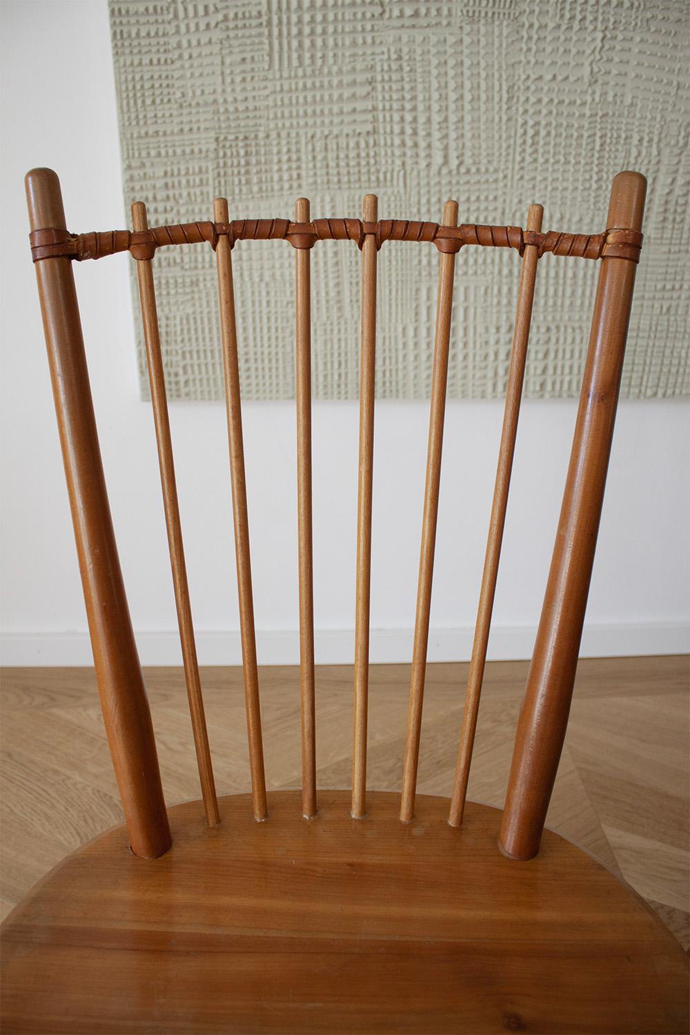 2 Raras sillas de comedor Albert Haberer de 1950 mediados del siglo XX en venta