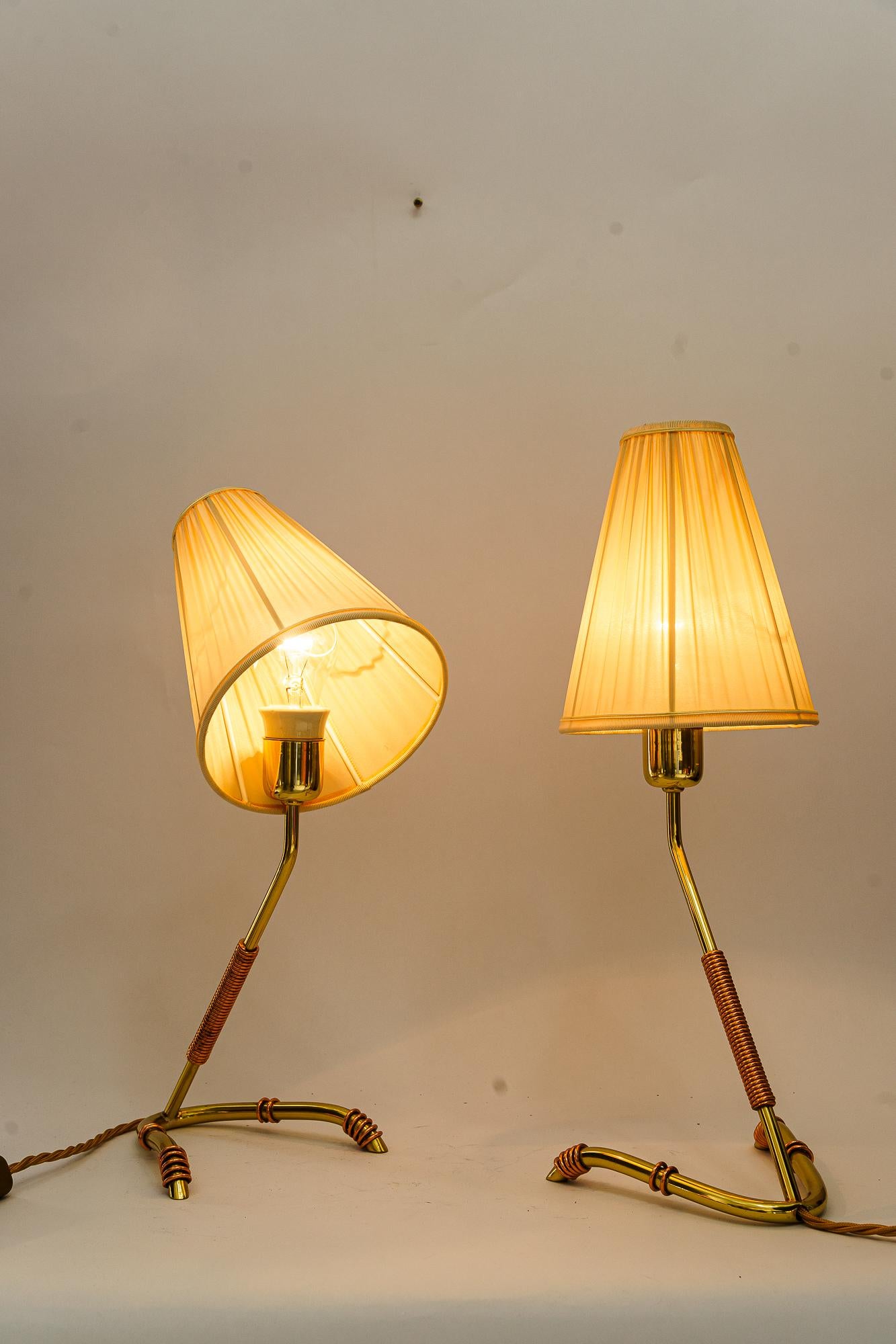 2 rares lampes de table Rupert Nikoll vienne vers 1950 en vente 2