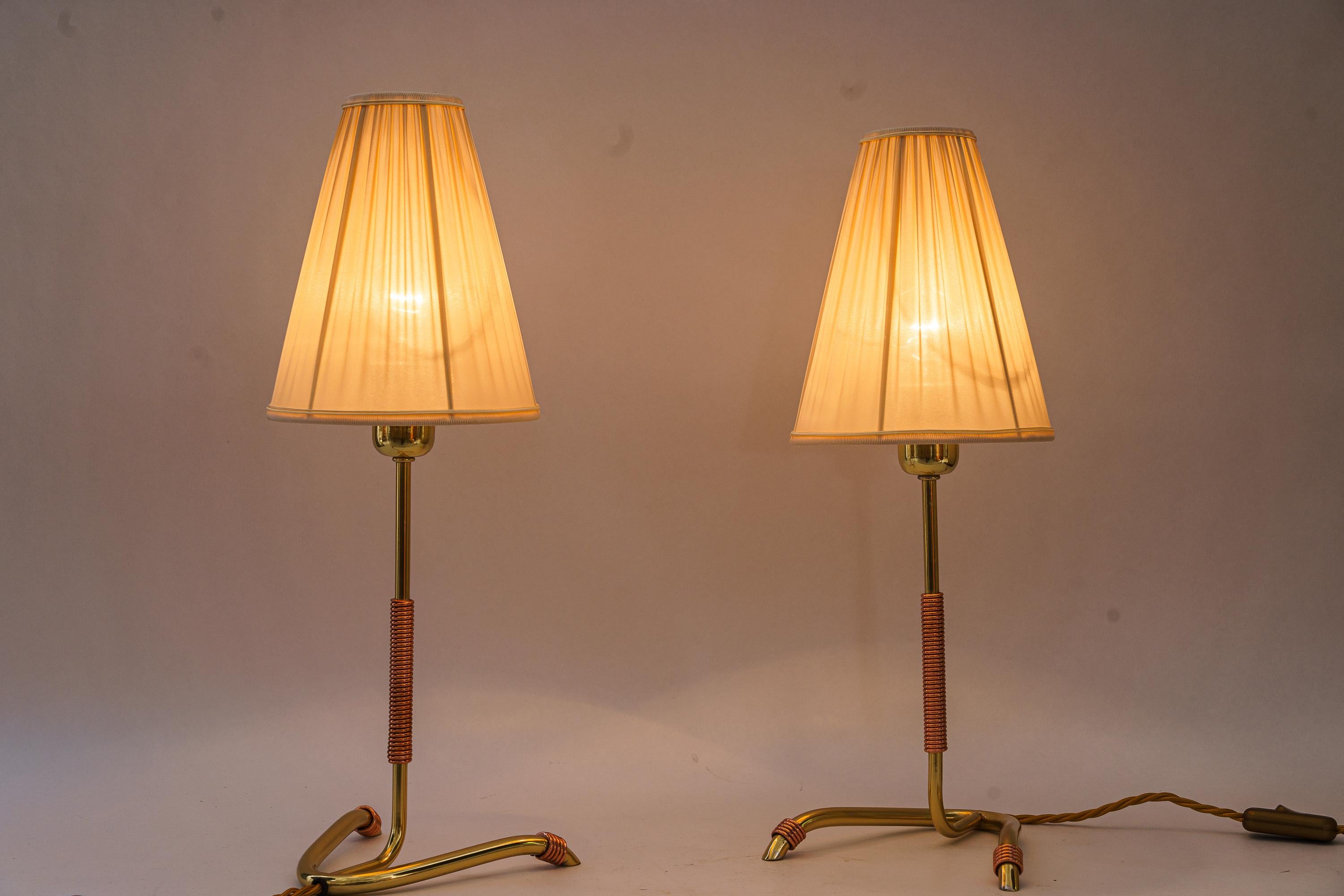 2 rare Rupert Nikoll table lamp vienna around 1950s For Sale 4