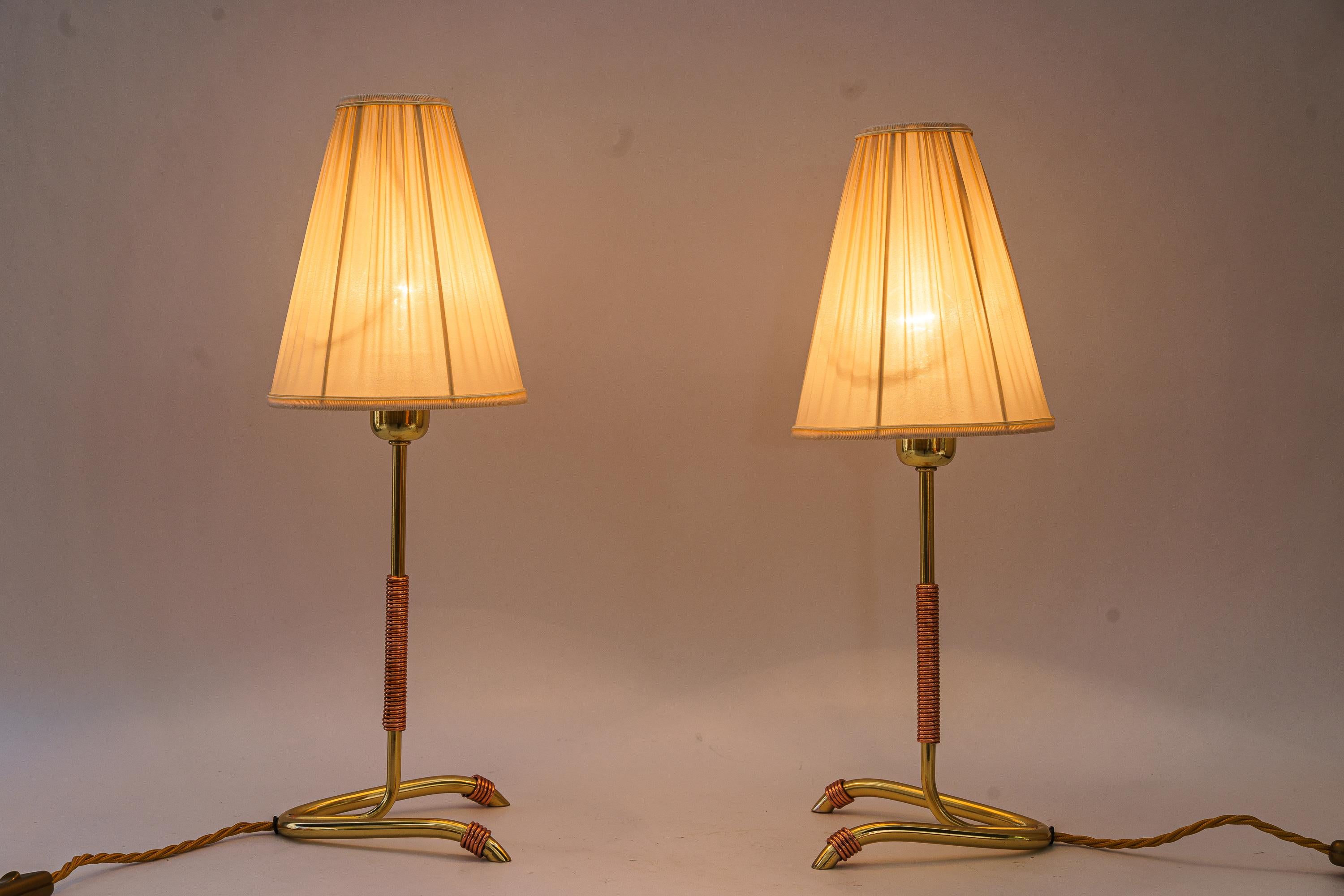2 rare Rupert Nikoll table lamp vienna around 1950s For Sale 5