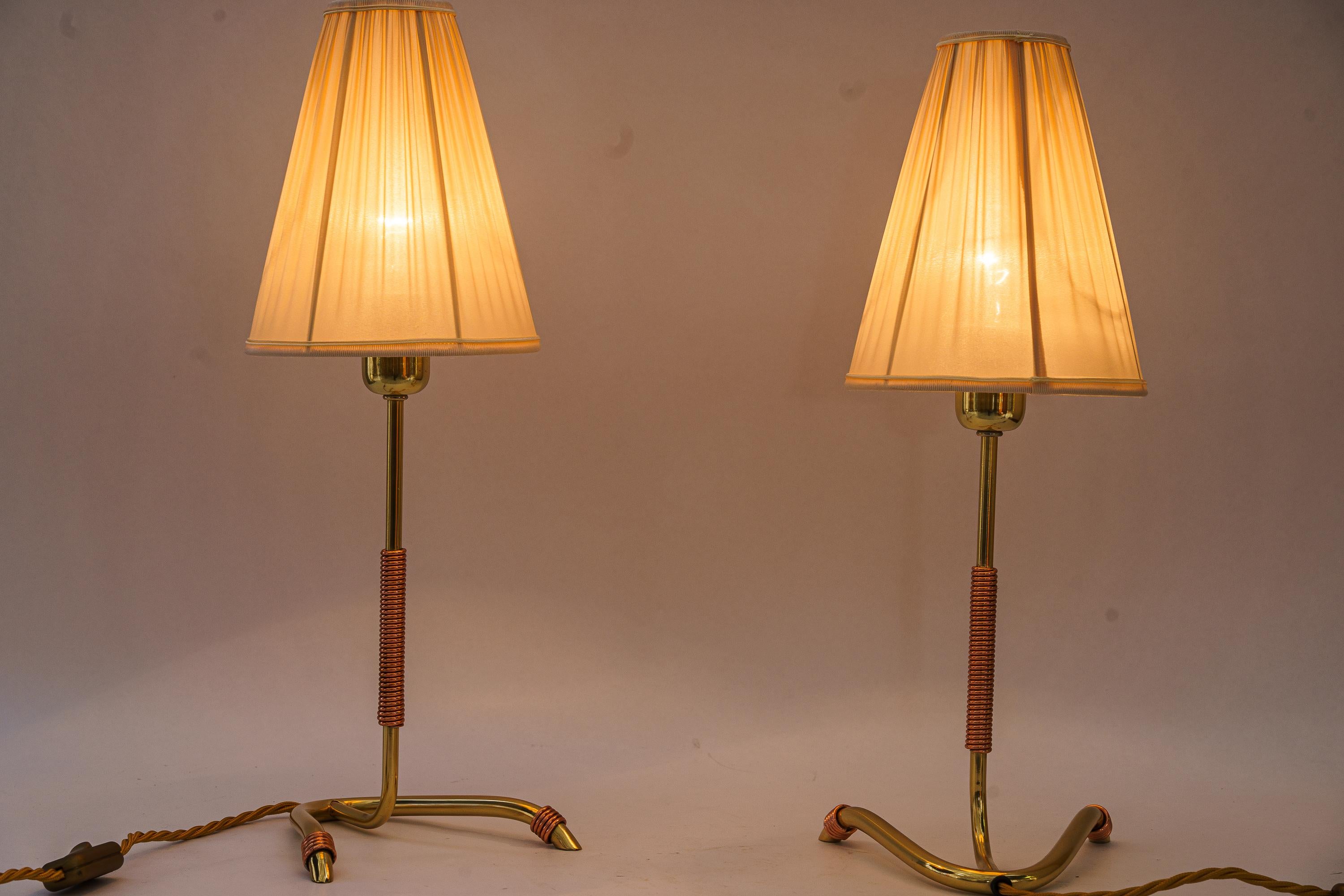 2 rare Rupert Nikoll table lamp vienna around 1950s For Sale 6