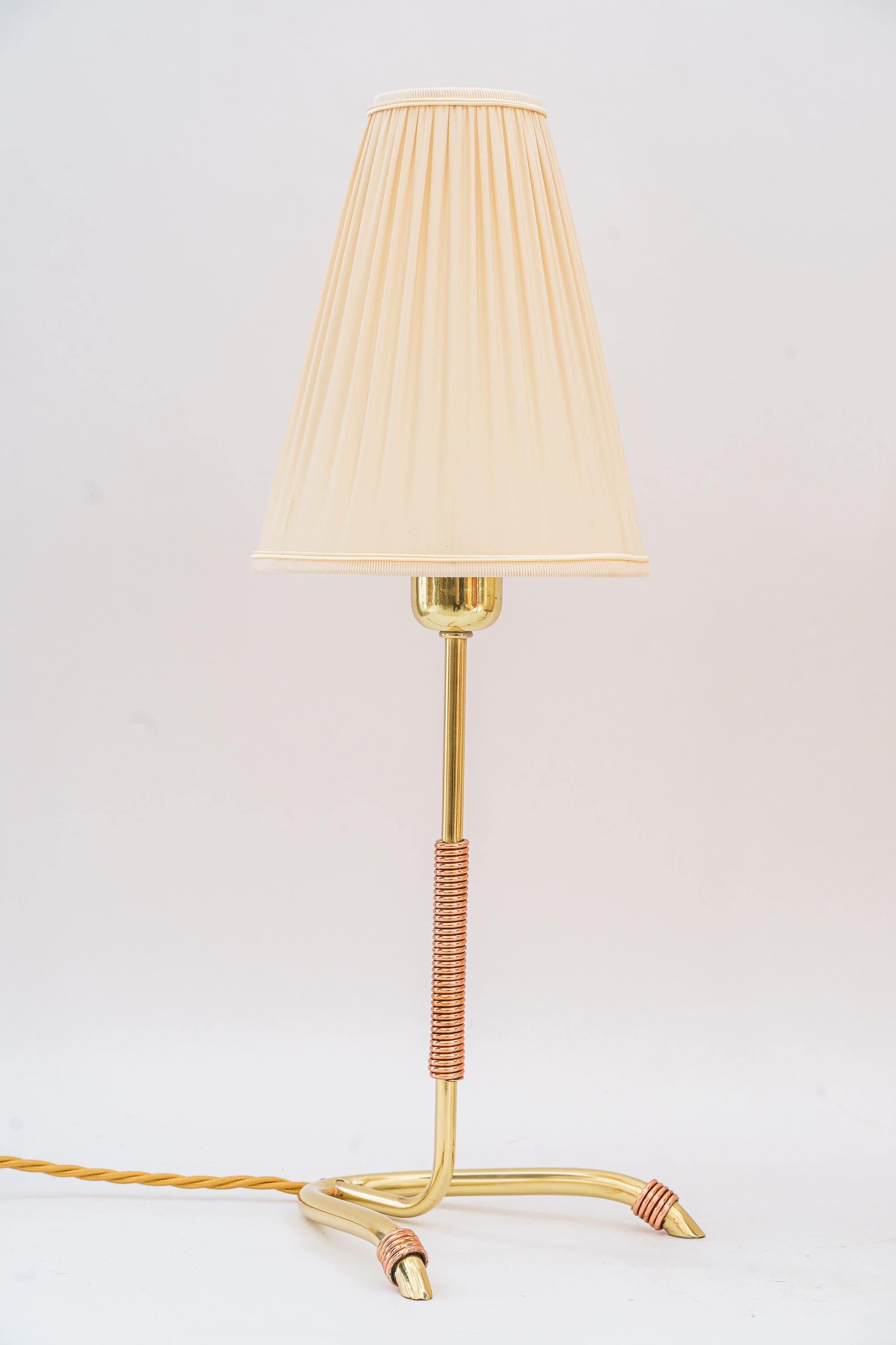 Mid-Century Modern 2 rare Rupert Nikoll table lamp vienna around 1950s For Sale