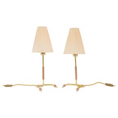 2 rares lampes de table Rupert Nikoll vienne vers 1950