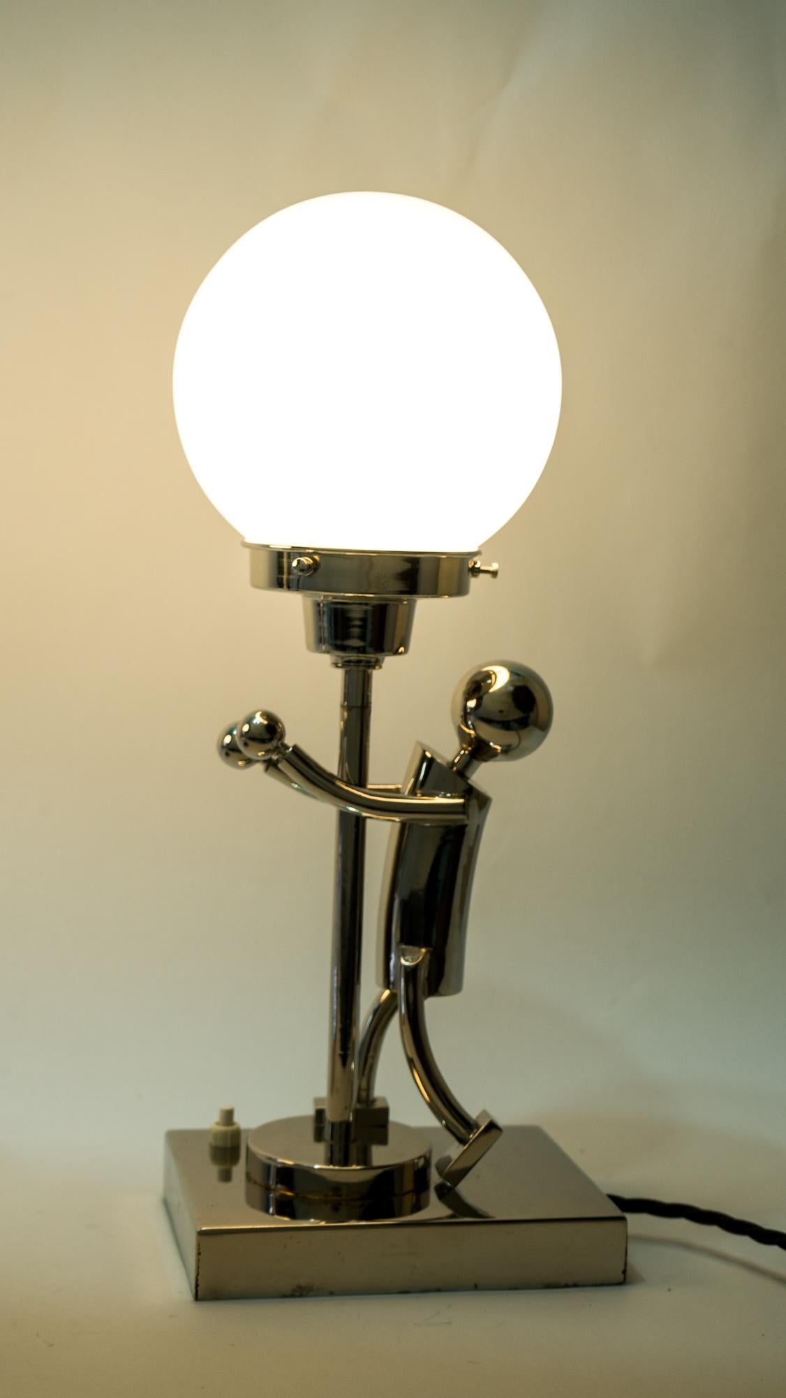 2 Rare Table Lamps in Style of Hagenauer, Vienna, circa 1920s 4