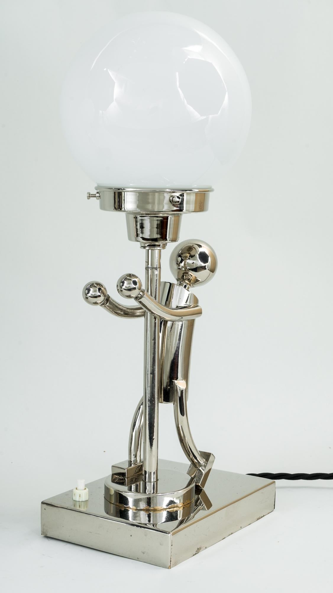 2 Rare Table Lamps in Style of Hagenauer, Vienna, circa 1920s 8