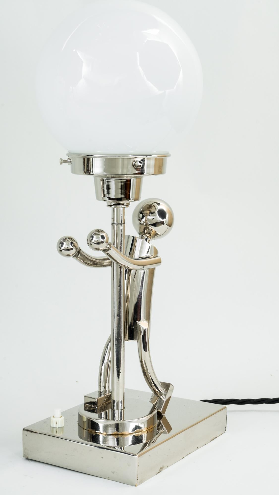 2 Rare Table Lamps in Style of Hagenauer, Vienna, circa 1920s 9