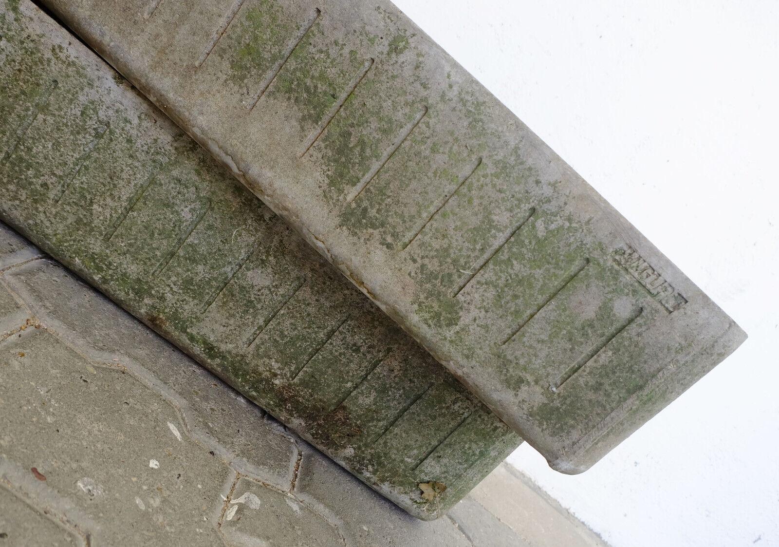 2 rectangular 100cm mid century fiber cement PLANTERS willy guhl era - set 2 For Sale 3