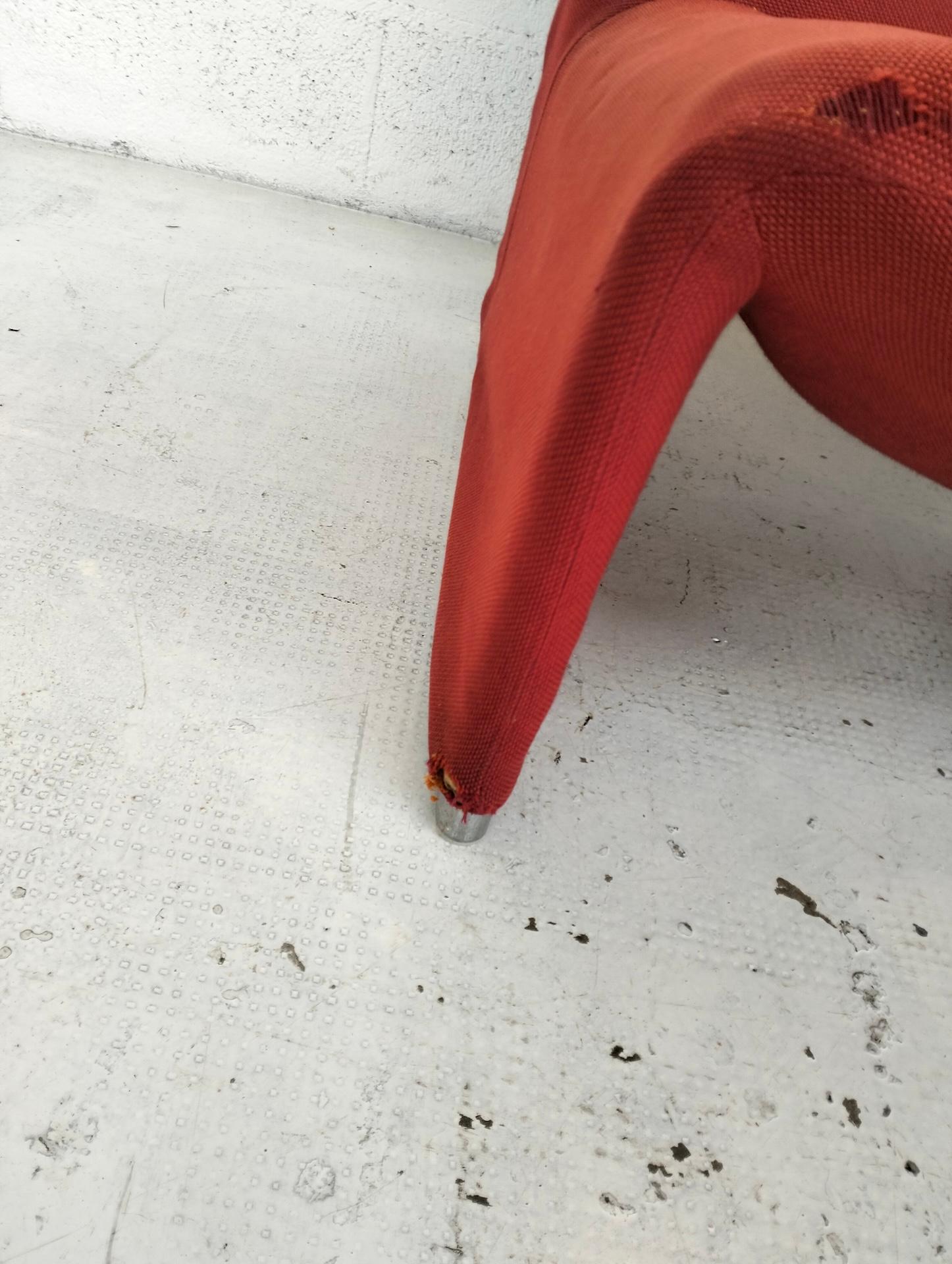 2 chaises Alky rouges de Giancarlo Piretti pour Anonima Castelli années 70 2