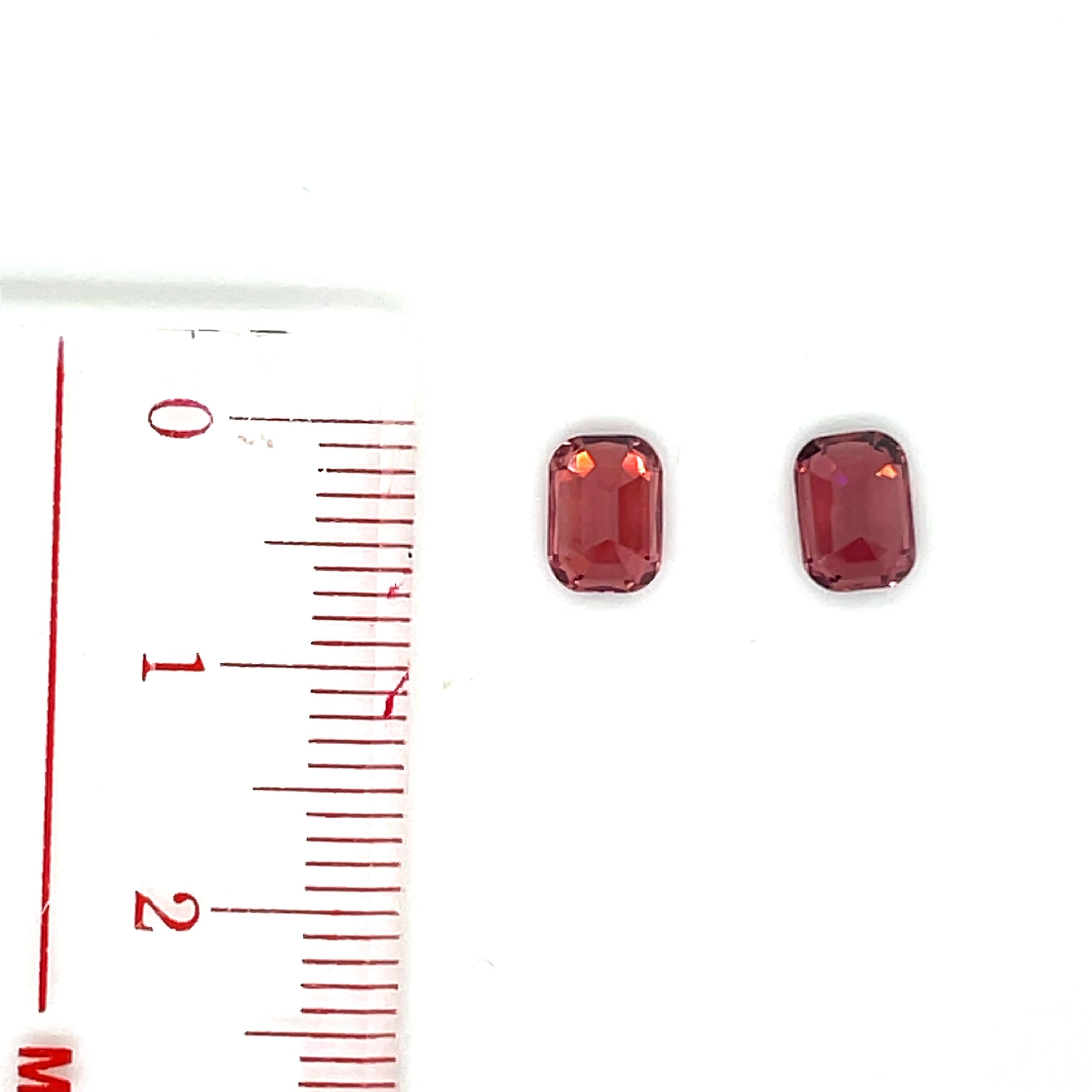 2 Red Spinels Cts 2.11 For Sale 2