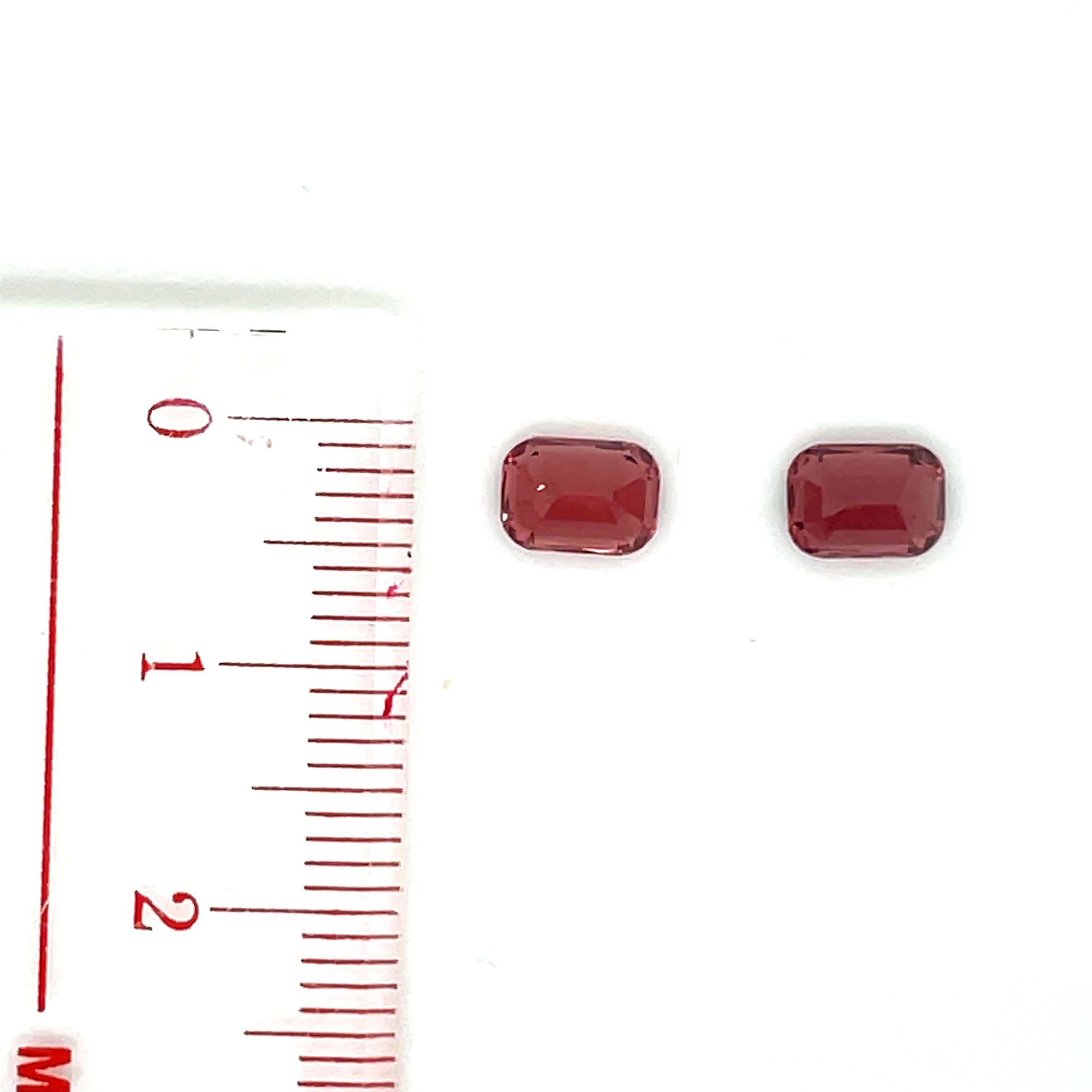 2 Red Spinels Cts 2.11 For Sale 4